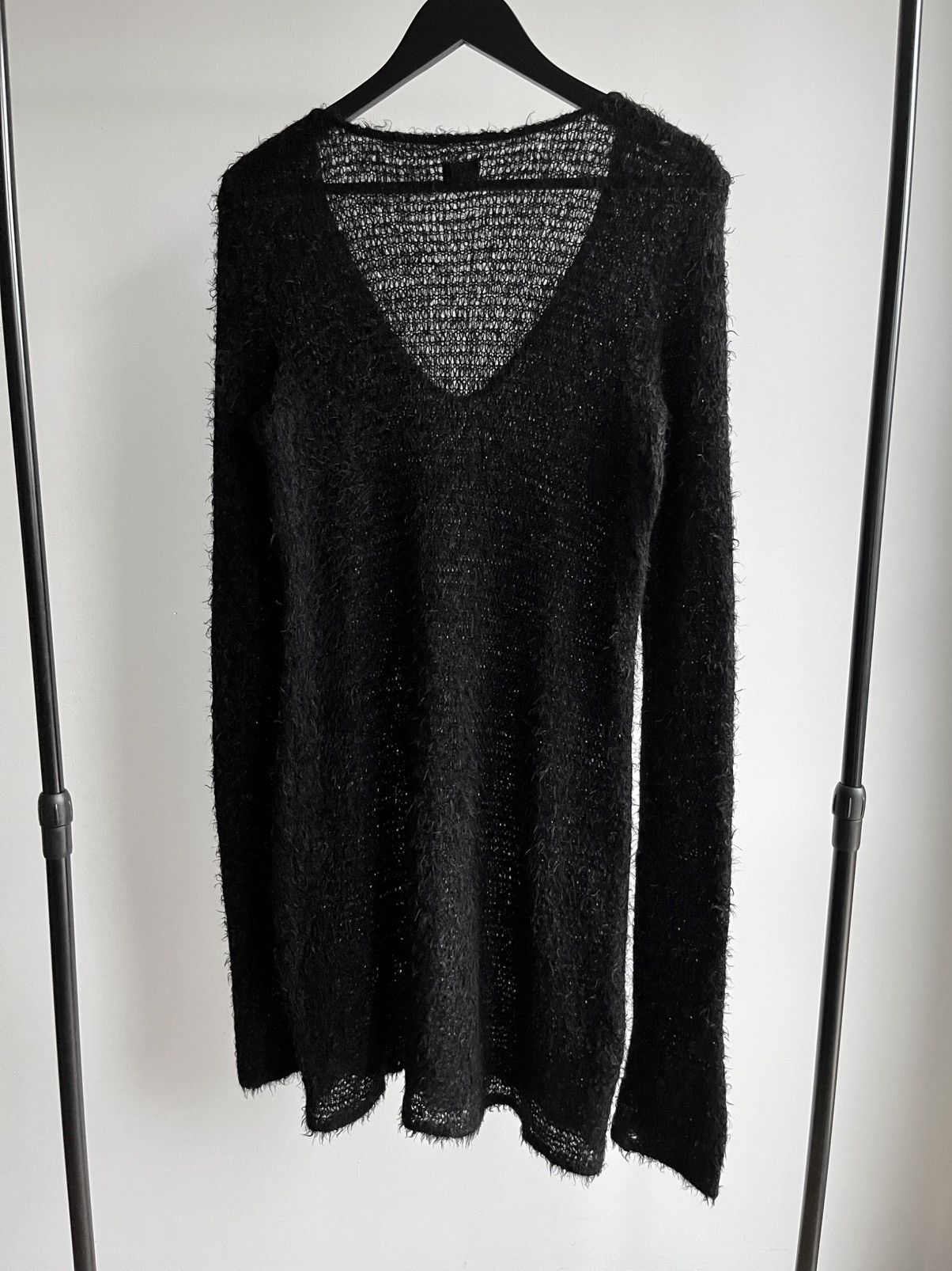 Le Grande Bleu (L.G.B.) Rare L.G.B. Le Grande Bleu Husky fuzzy knit long sweater Size US M / EU 48-50 / 2 - 7 Thumbnail