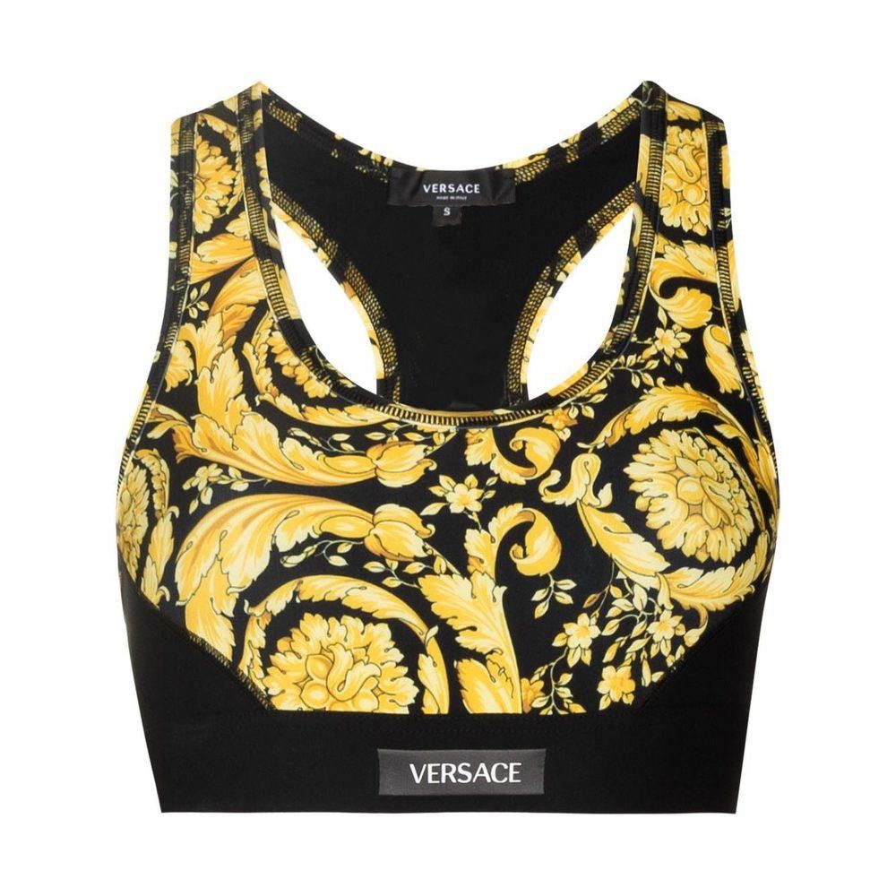 VERSACE BLACK SPORT BRA SIZE XS