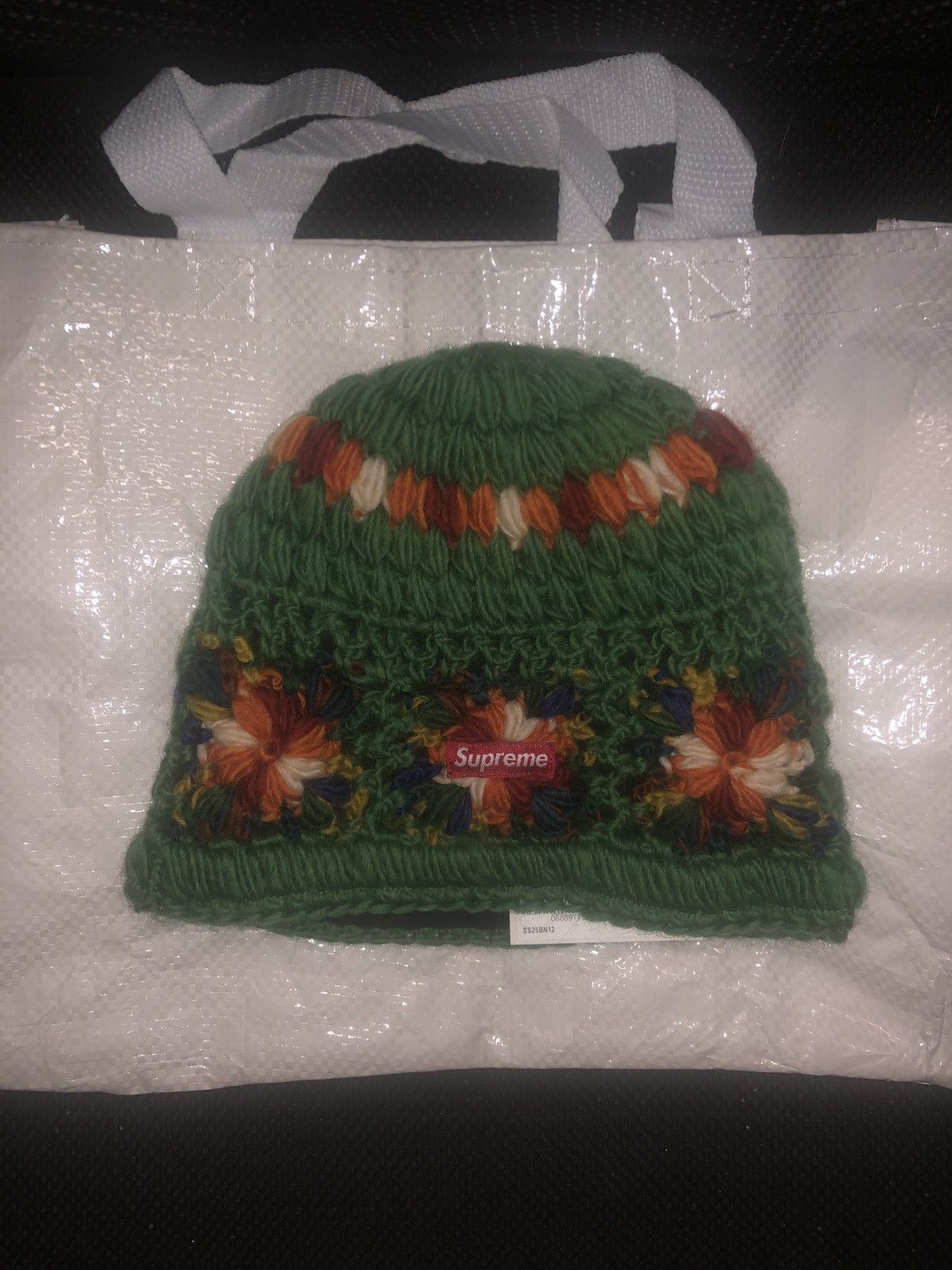 Supreme Supreme Crochet Beanie Green Size ONE SIZE - 1 Thumbnail
