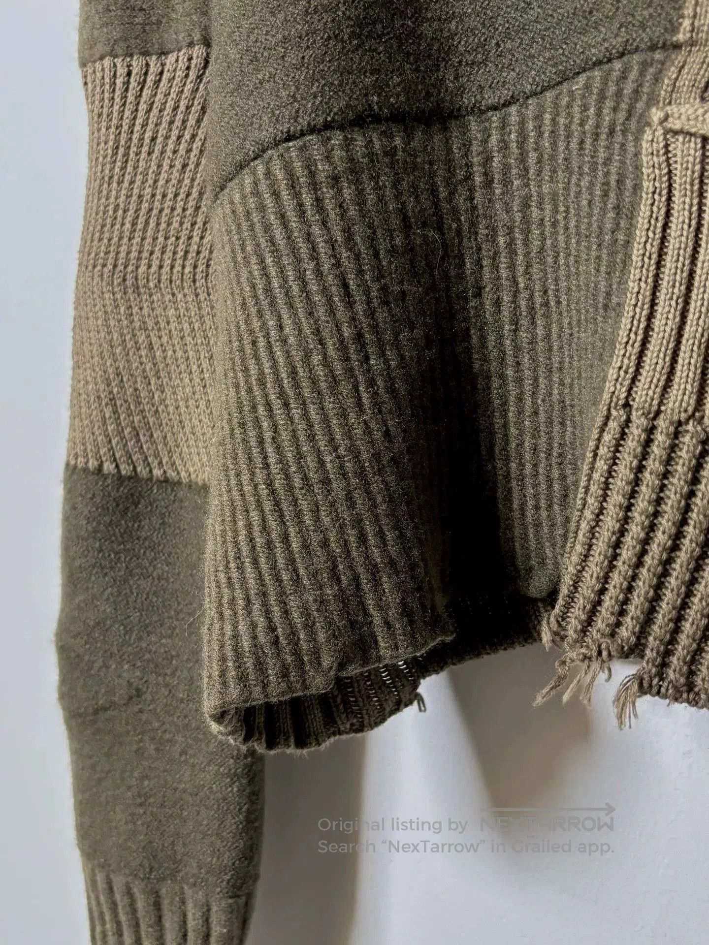 Helmut Lang Helmut Lang Patchwork Knit Sweater. Size M / US 6-8 / IT 42-44 - 4 Thumbnail