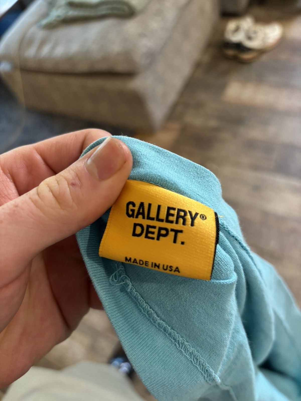 Gallery Dept. Light Blue Dept De La Galerie Tee Size US S / EU 44-46 / 1 - 4 Thumbnail