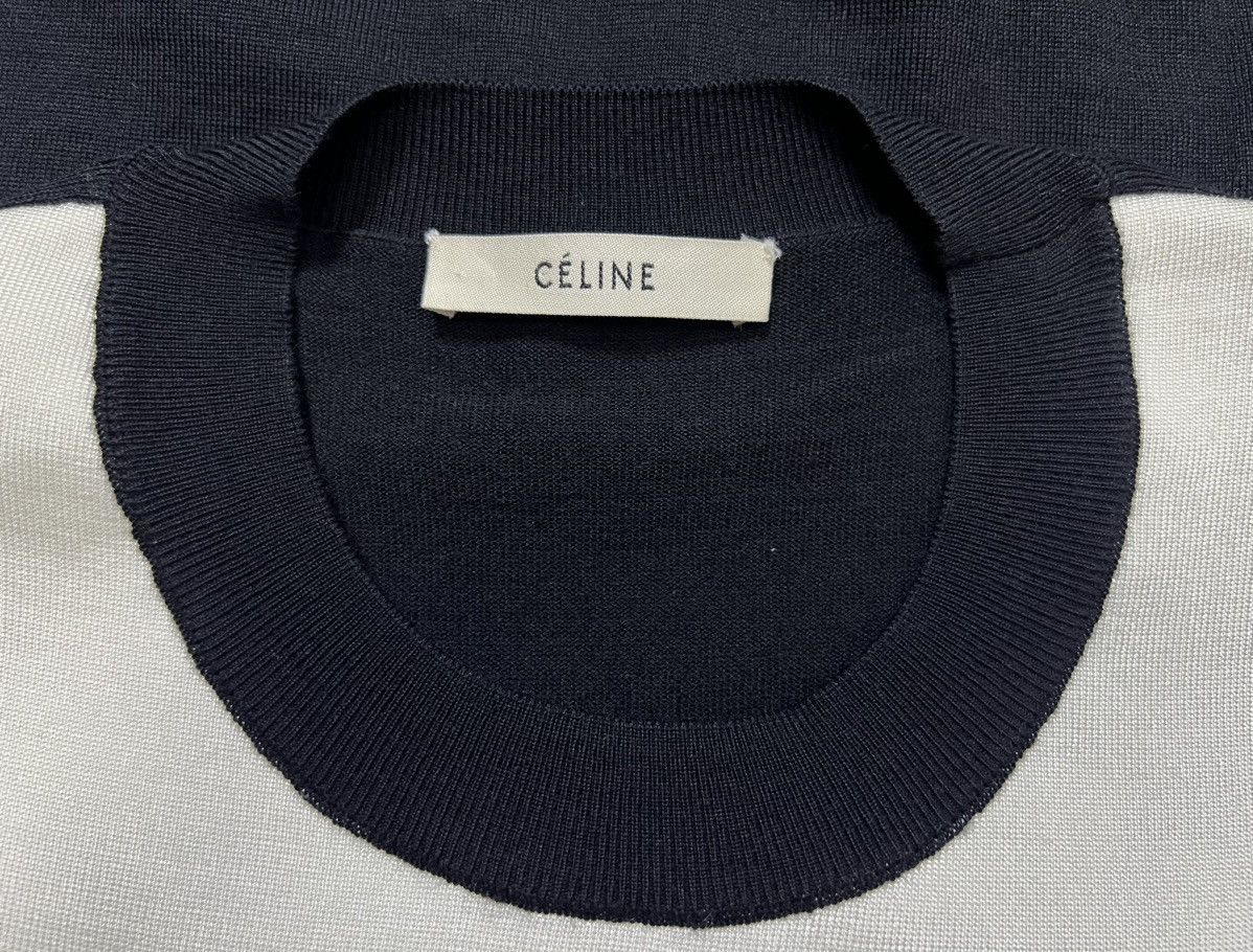 Celine Celine - Phoebe Philo - Colorblock Knit Layered Sweater Size S / US 4 / IT 40 - 12 Thumbnail