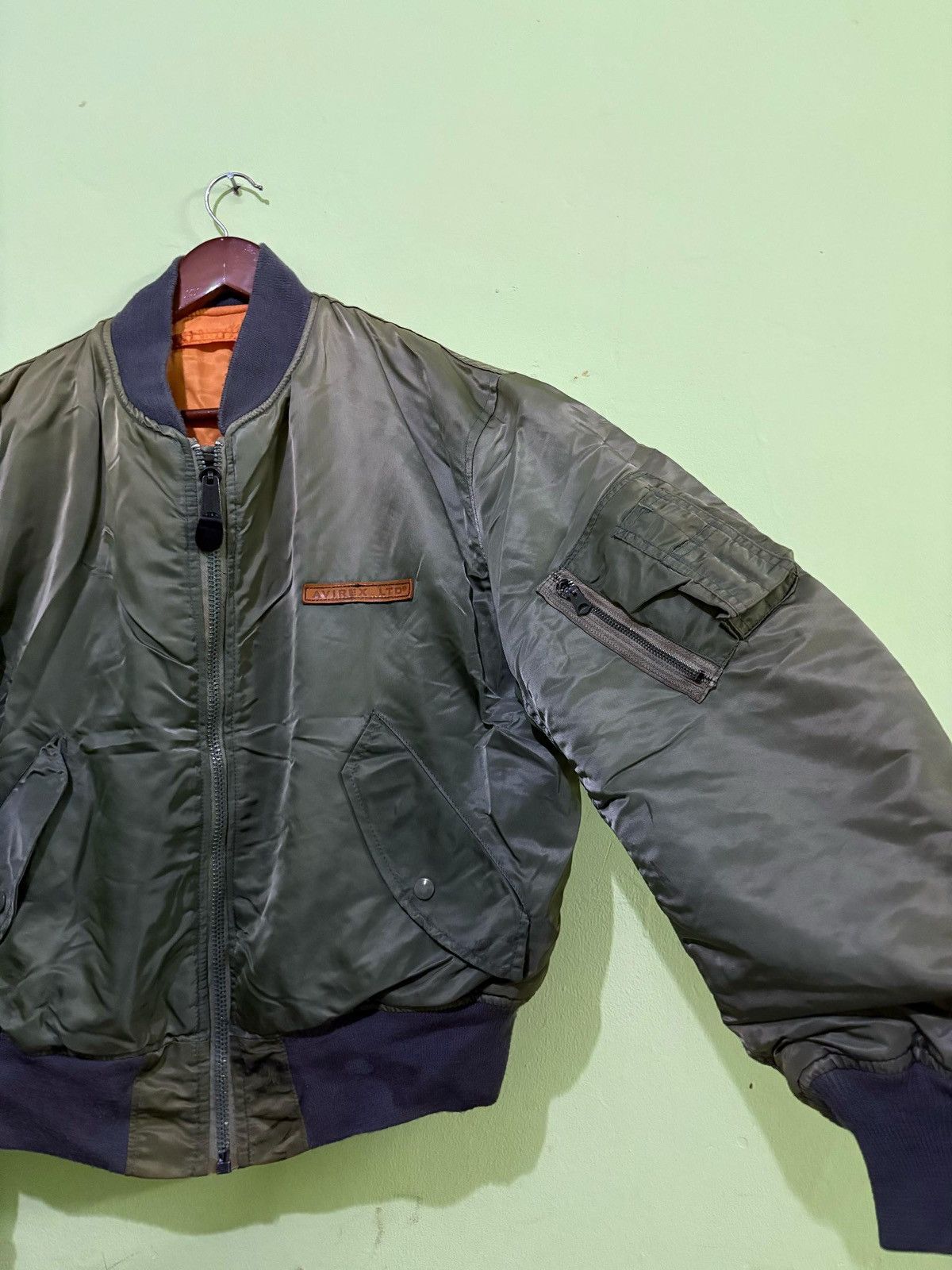 Avirex Vintage 90’s Avirex MA-1 Bomber Jacket Flight Jacket Design Size US L / EU 52-54 / 3 - 3 Thumbnail