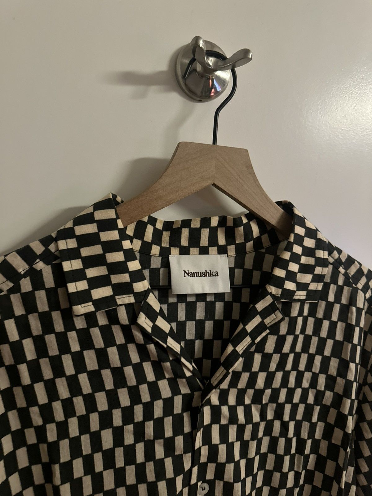 Nanushka Nanushka Black & Beige Maitho Shirt Size US S / EU 44-46 / 1 - 2 Thumbnail