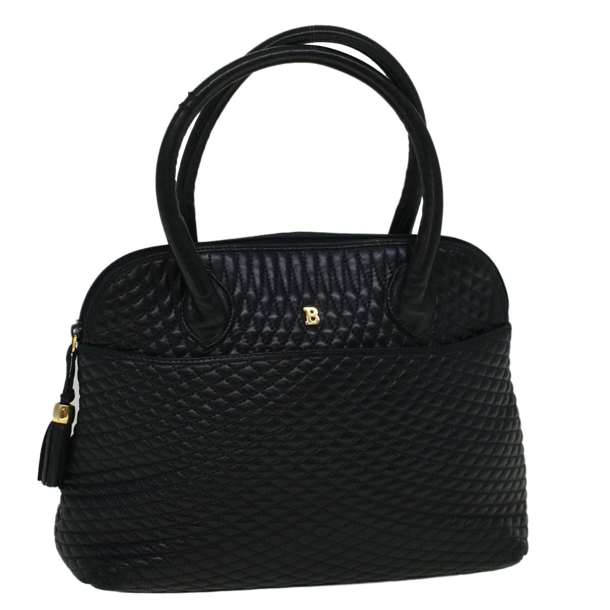image of Bally Hand Bag Leather Navy Auth Bs8759, Women's