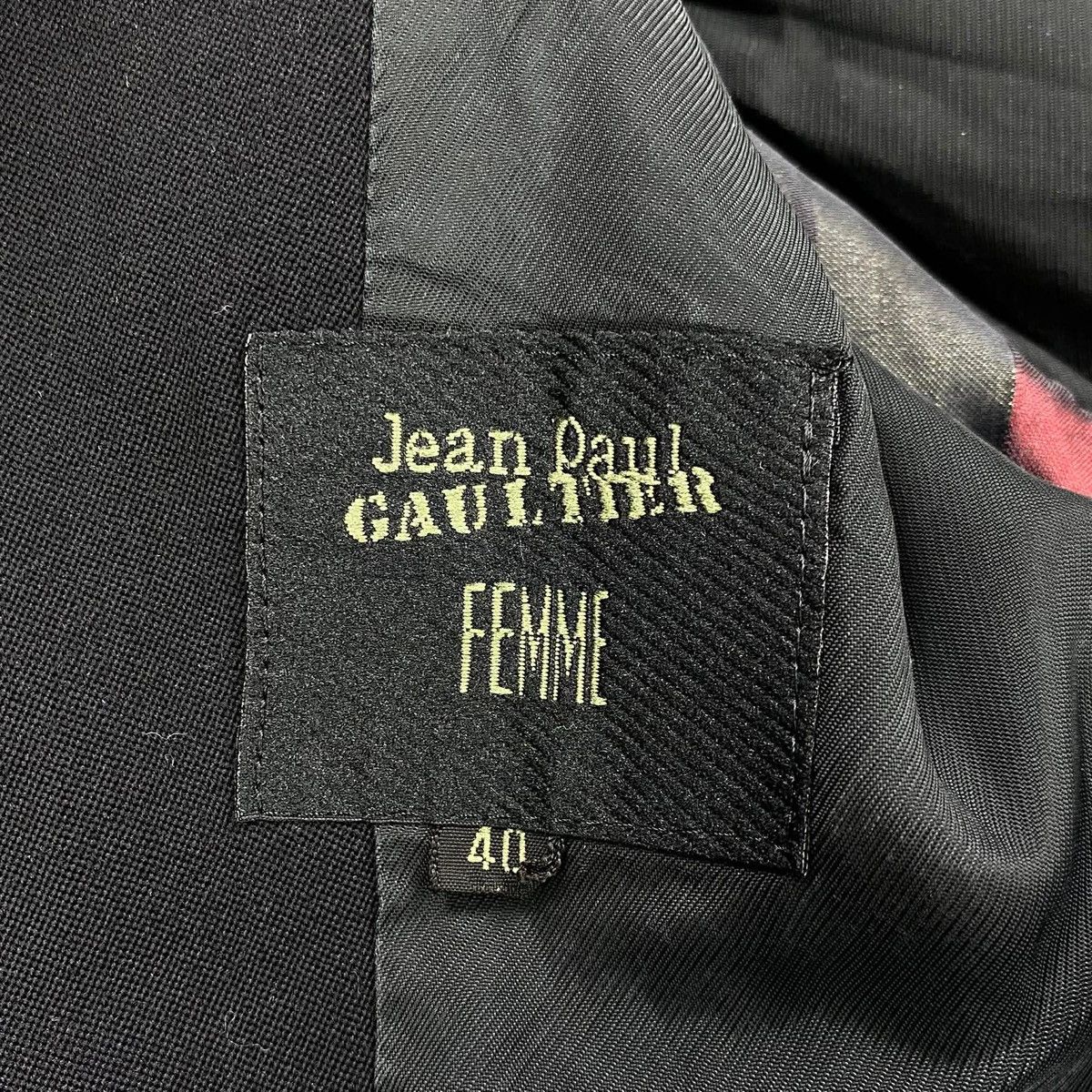 Jean Paul Gaultier FEMME Peak Lapel Double Breasted Wool Blazer Size 38R - 8 Thumbnail