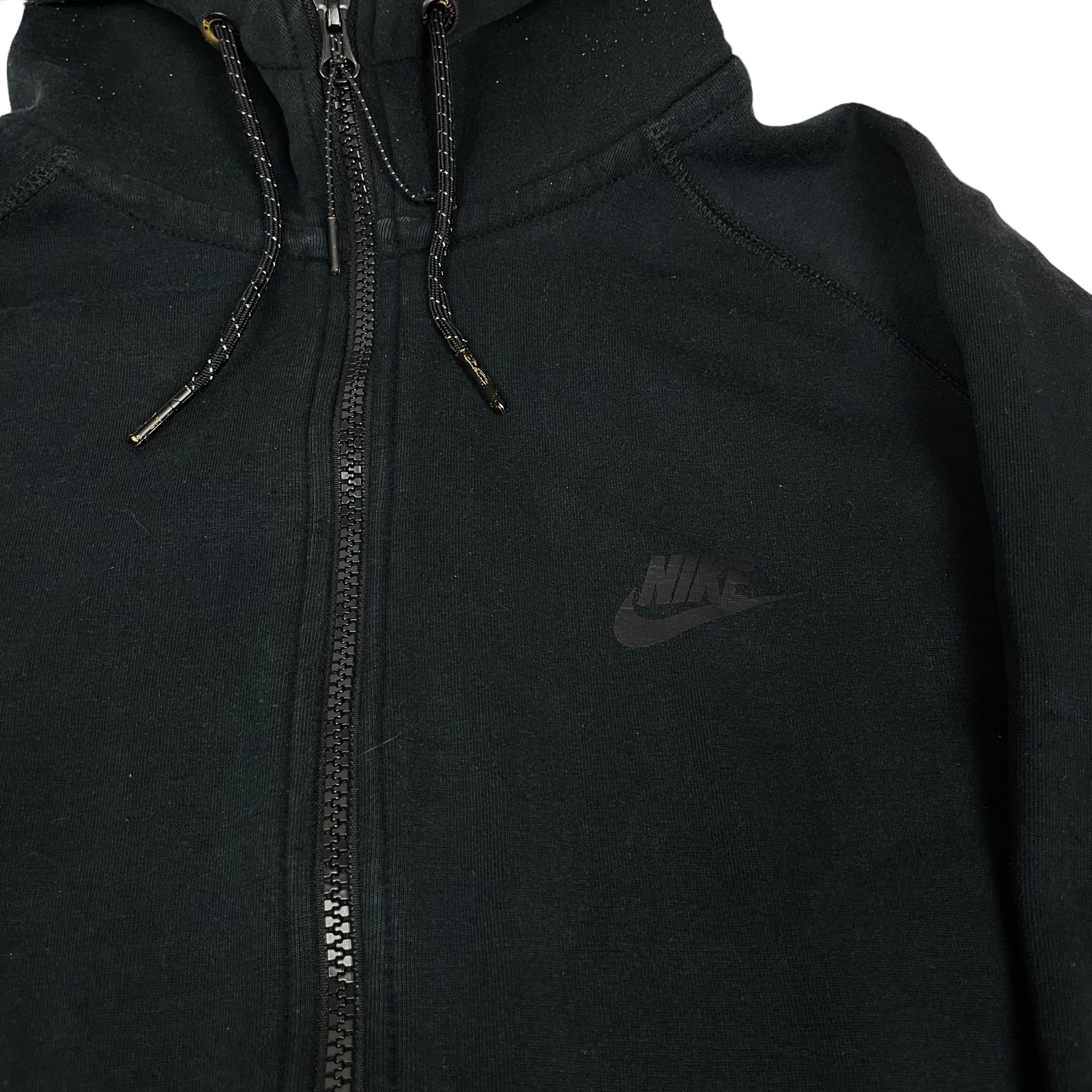 Nike Nike Tech Men's Black Cotton Long Sleeve Full Zip Hoodie M Size US M / EU 48-50 / 2 - 4 Thumbnail