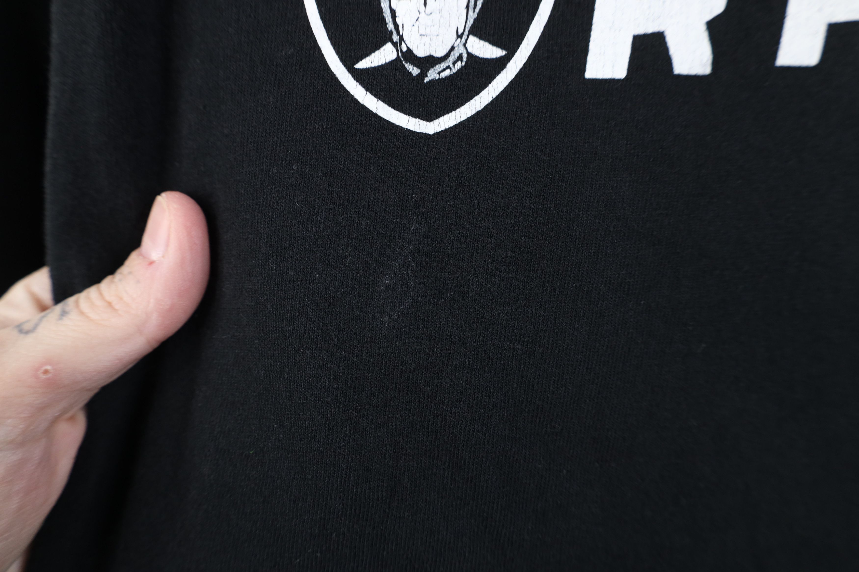 Reebok Vintage Reebok Spell Oakland Raiders Football T-Shirt Black Size US XL / EU 56 / 4 - 5 Thumbnail
