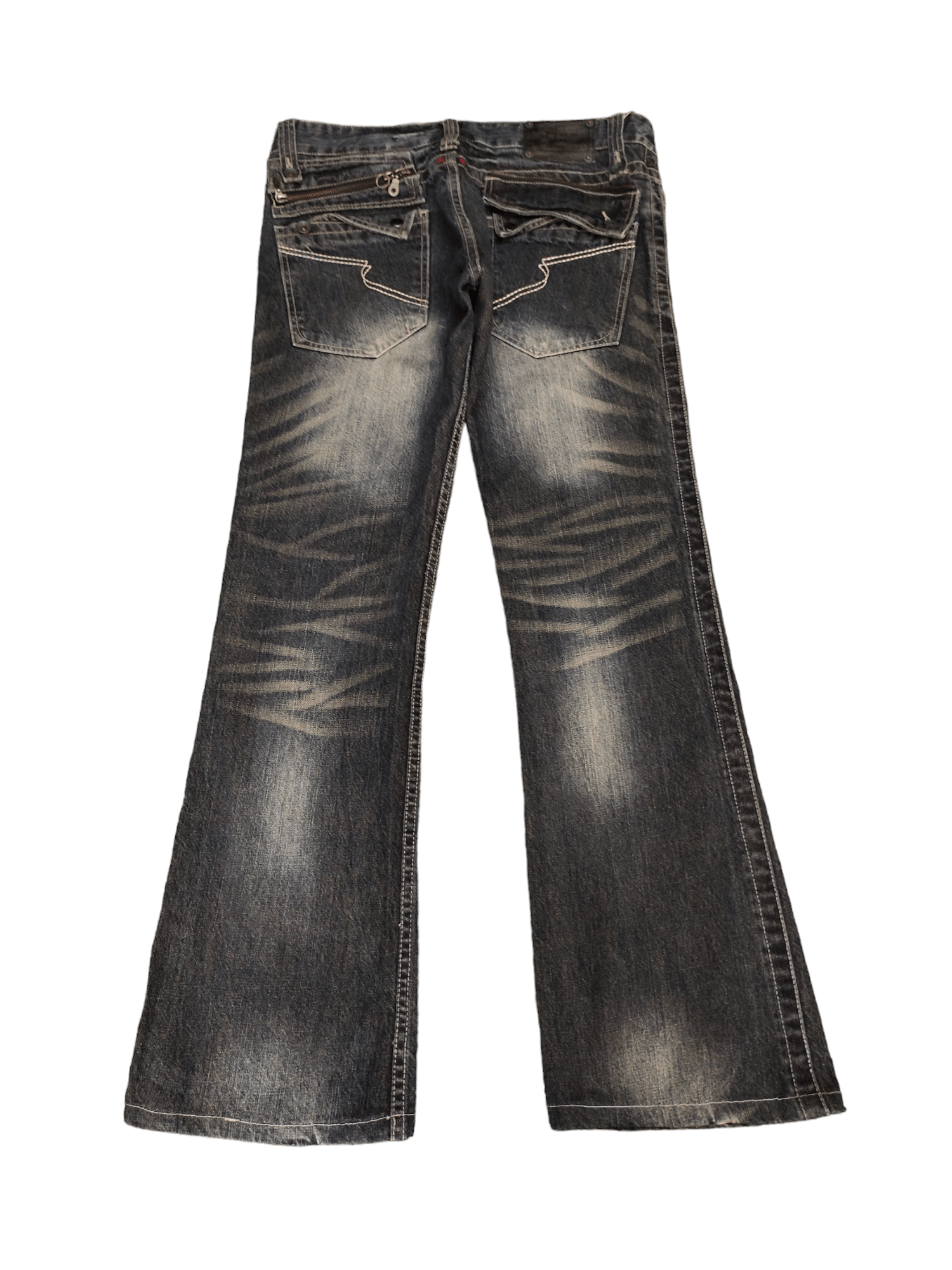 semanticdesign Flare Jeans Semantic Design Distress Faded Bootcut Denim Size US 34 / EU 50 - 11 Thumbnail