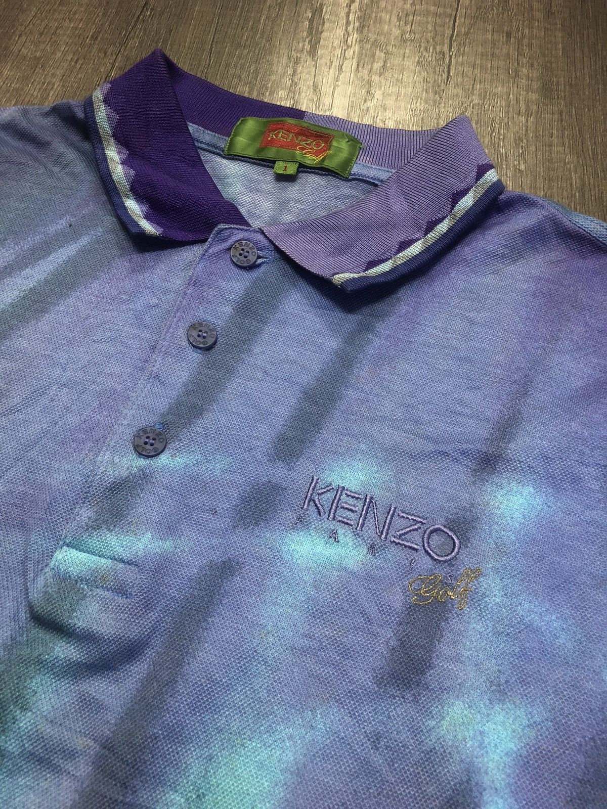 Kenzo × Vintage Vintage Kenzo Golf Long Sleeve Polo Shirt Size US S / EU 44-46 / 1 - 20 Thumbnail