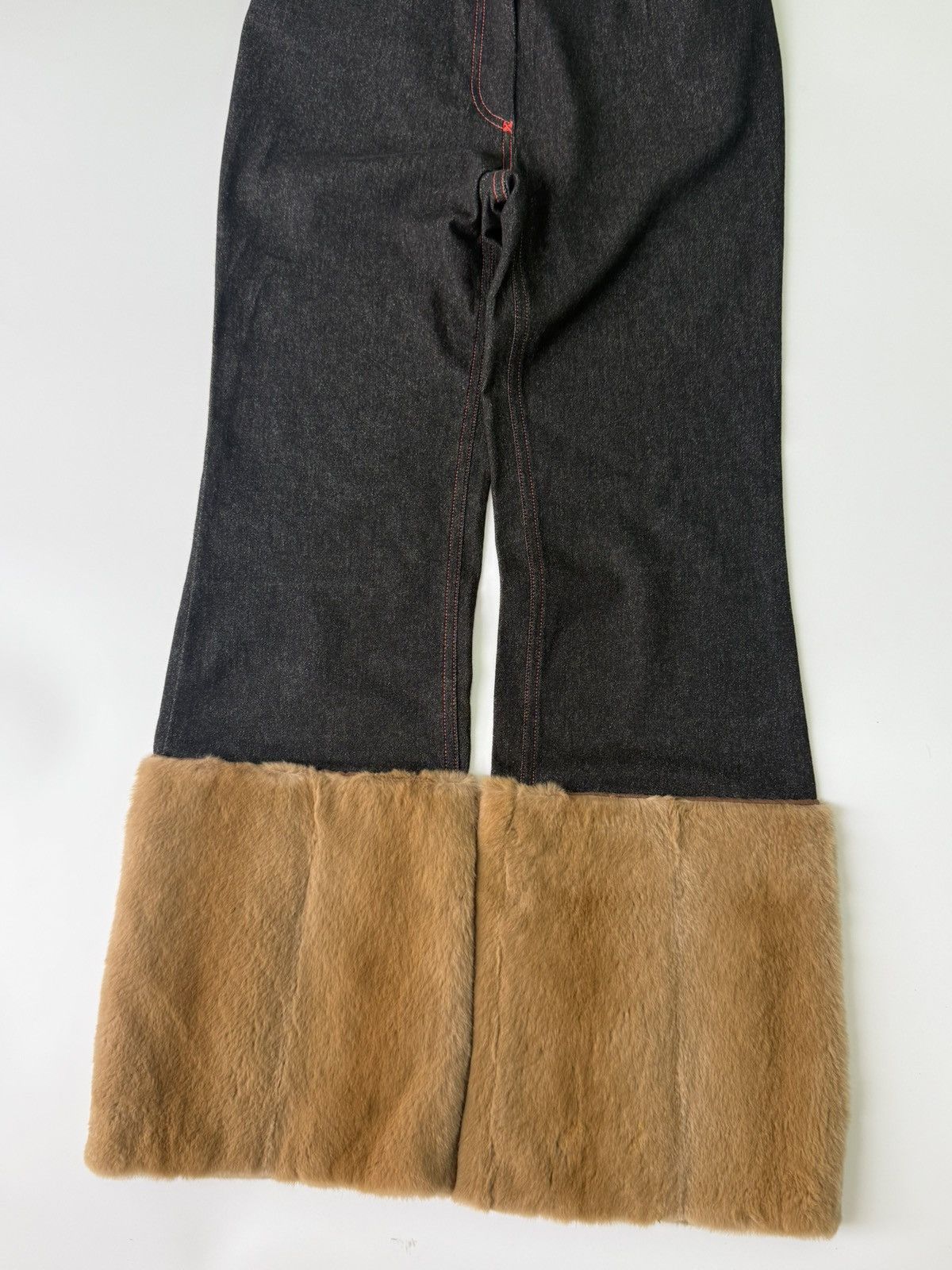 Dolce & Gabbana Rare Dolce & Gabbana F/W 1999 Fur Cuff Pants Size 27" / US 4 / IT 40 - 4 Thumbnail