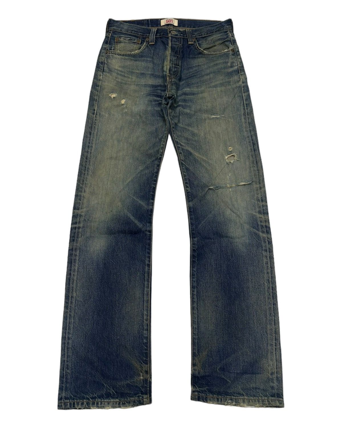 Levi's 🔥Levis 501 Japan Distressed Denim Jeans Size US 30 / EU 46 - 1 Thumbnail