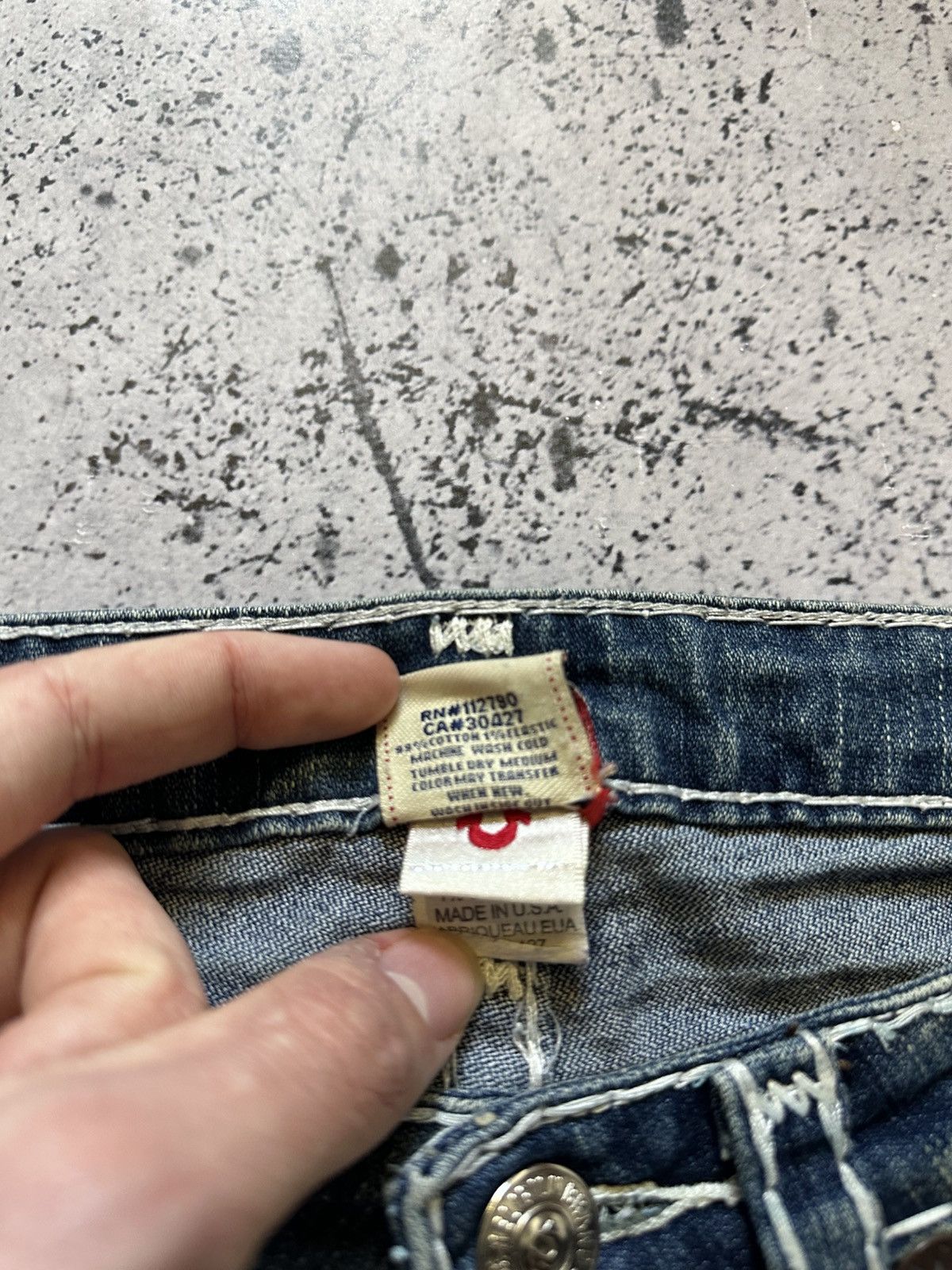 True Religion Vintage True Religion Denim Jeans Flared Chief Keef Y2K USA Size US 27 - 10 Thumbnail
