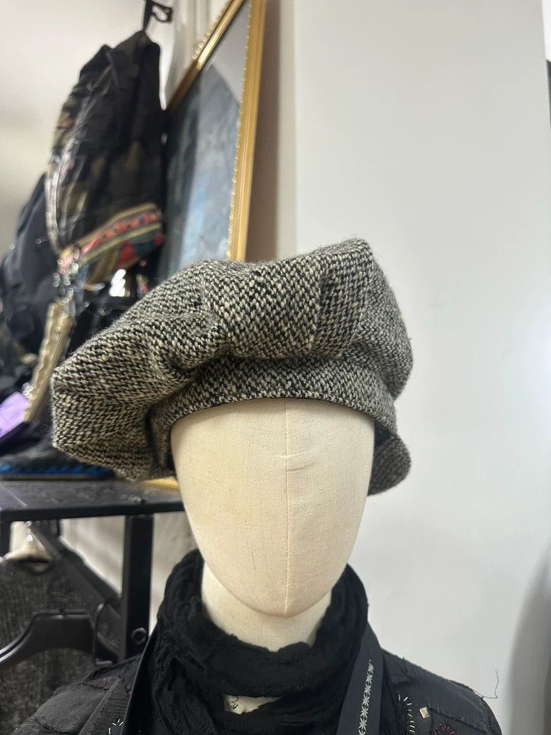 Yohji Yamamoto yohji yamamoto 20AW Snowflake Wool Newsboy Hat 2502-Nextar Size ONE SIZE - 8 Thumbnail