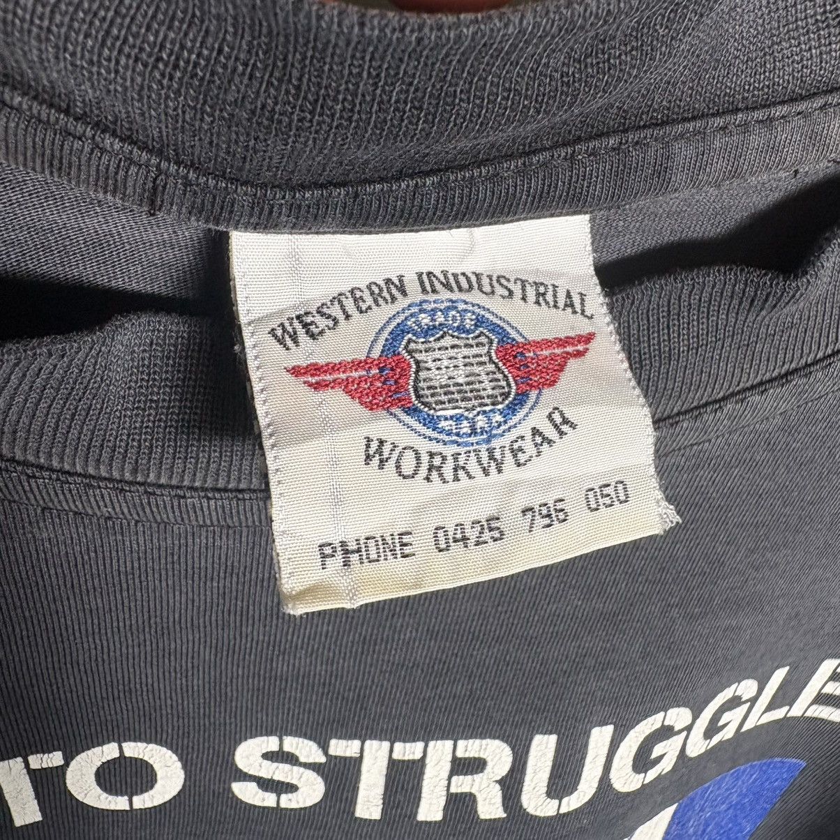 Vintage Vintage John Cummins Dare To Struggle Dare To Win T-Shirt Size US XL / EU 56 / 4 - 4 Thumbnail