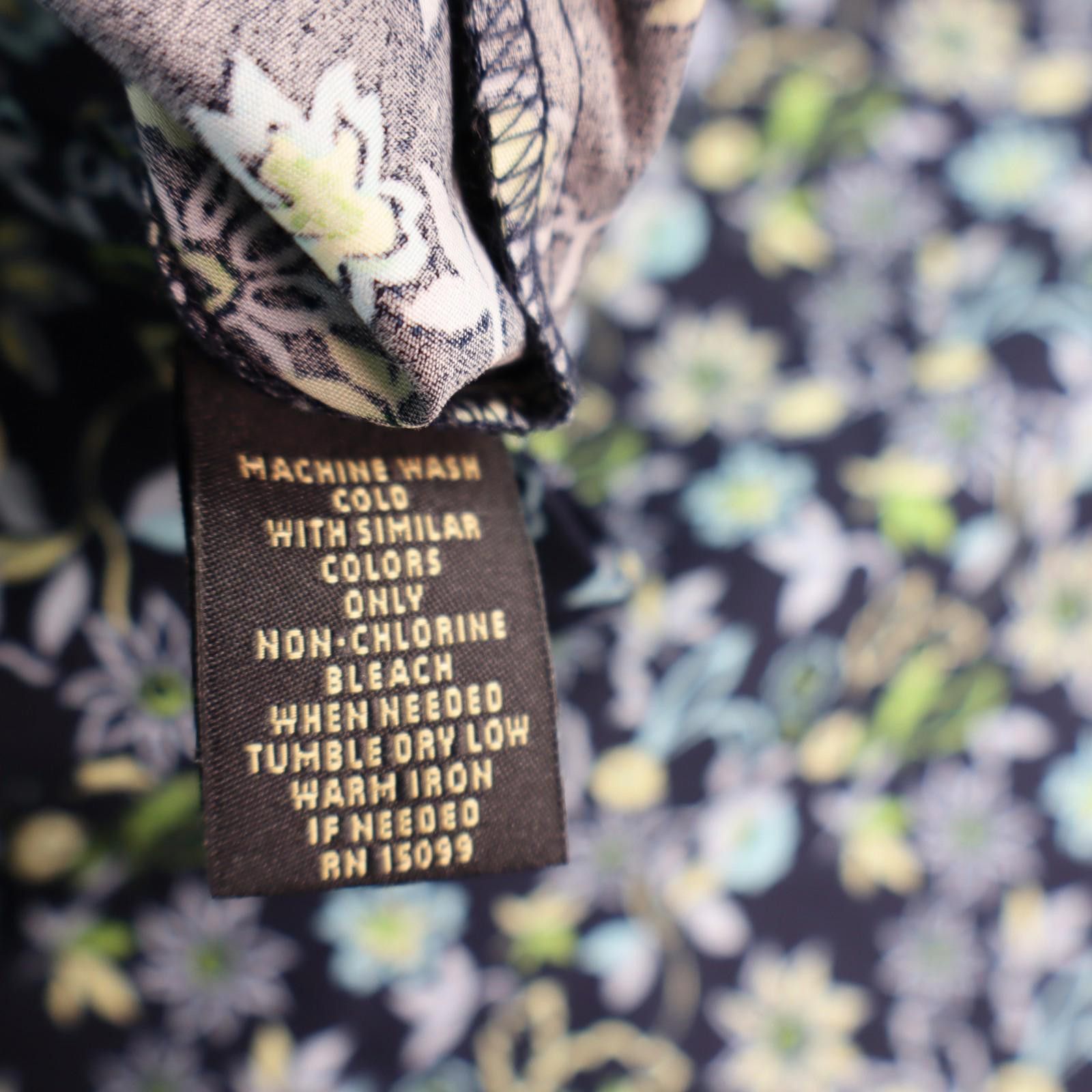 Structure Structure Button Shirt Men Large Blue Floral Pattern Vtg NWT Size US L / EU 52-54 / 3 - 7 Thumbnail