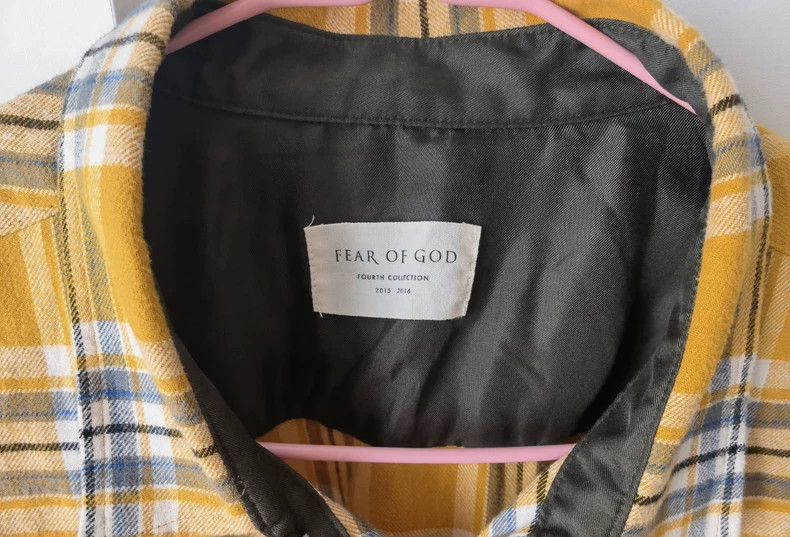 Fear of God Fear of God Yellow checkered shoulders Size US XL / EU 56 / 4 - 4 Thumbnail