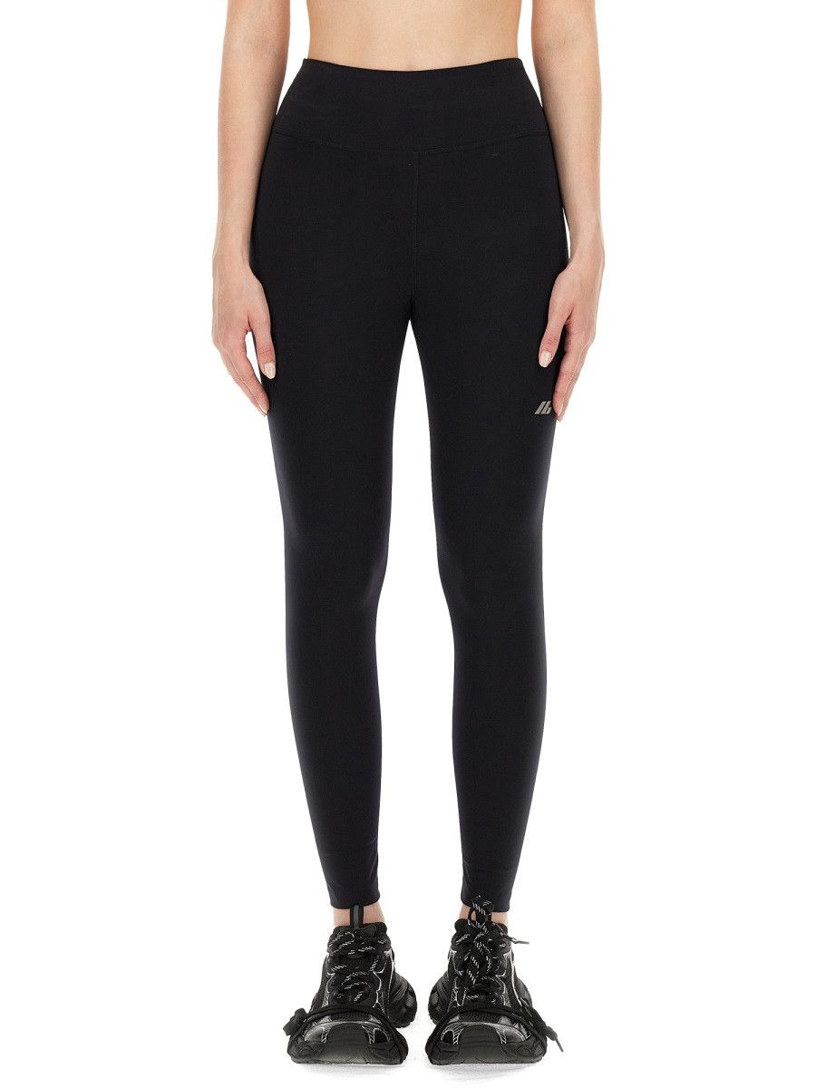 Balenciaga BALENCIAGA LEGGINGS WITH LOGO - BLACK Size 26" / US 2 / IT 38 - 1 Thumbnail