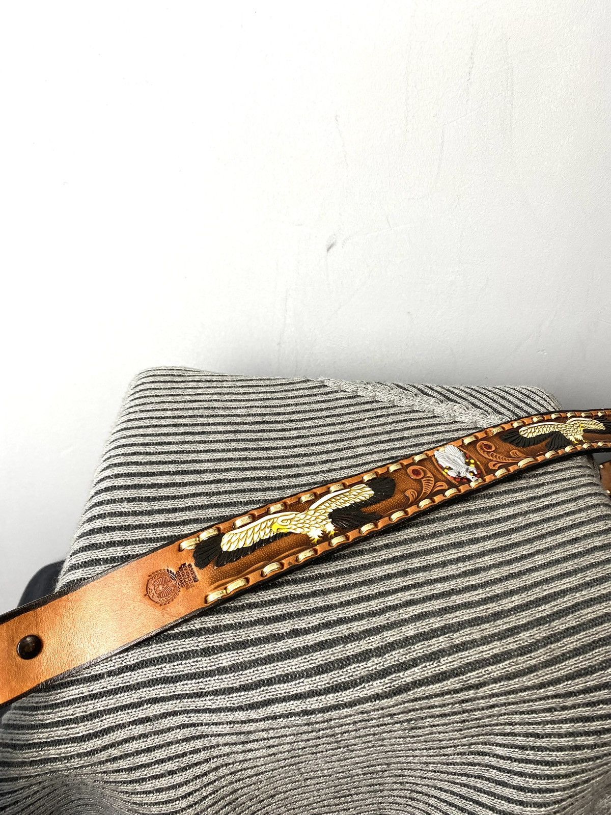 Cowboy Equipment Vintage Leather Belt Cowboy Western Style Metal Hype Size ONE SIZE - 5 Thumbnail