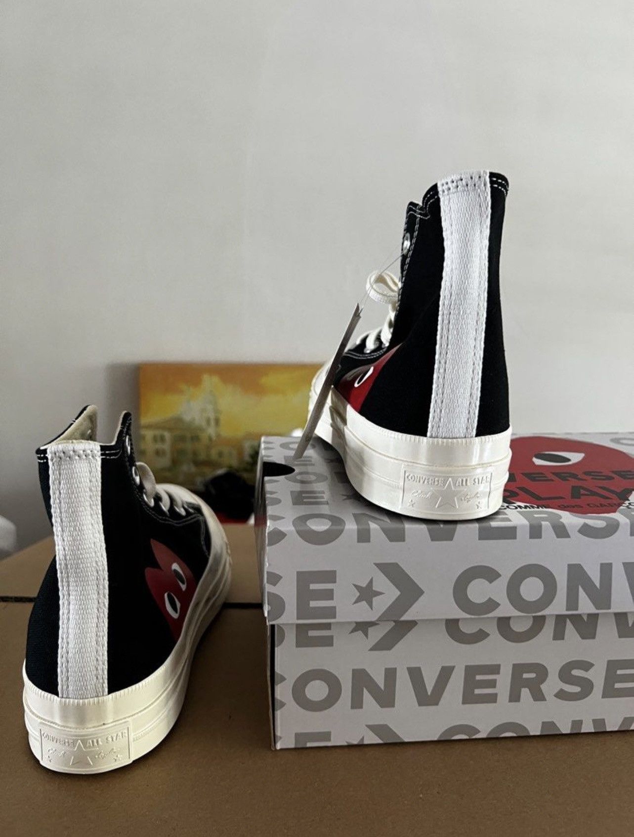 Comme des Garcons PLAY CDG x Converse Hi Chuck Taylor 70 Comme Des Gar Size US 6 / EU 39 - 4 Thumbnail