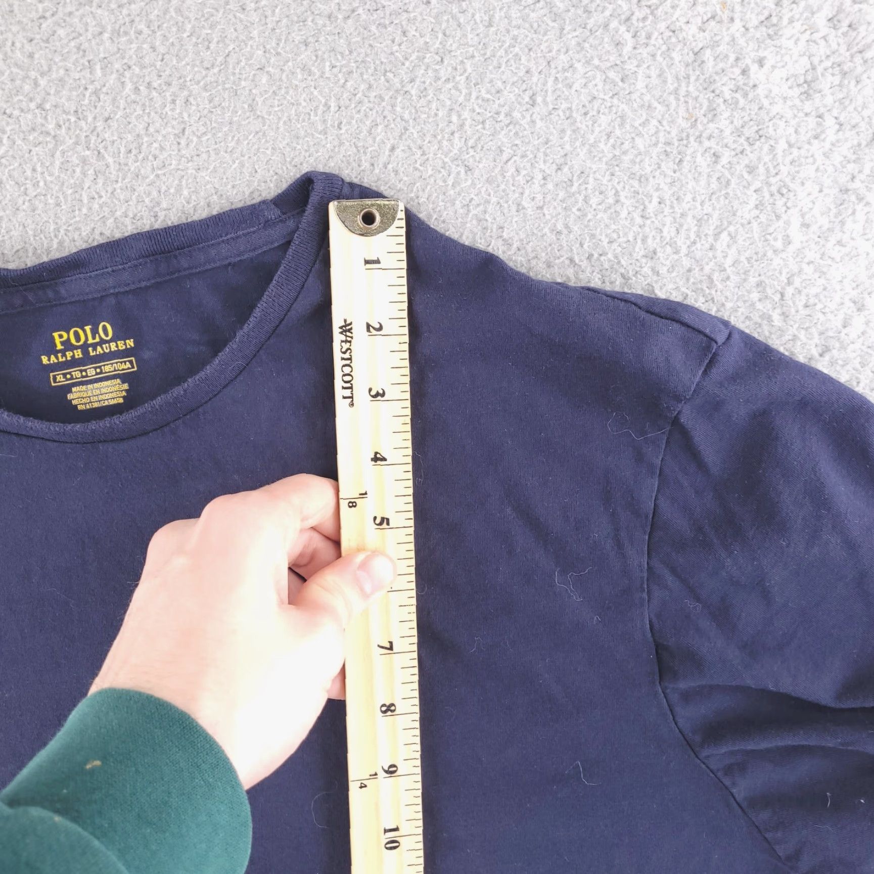 Polo Ralph Lauren Polo Ralph Lauren Shirt Mens XL Navy Blue Short Sleeve Size US XL / EU 56 / 4 - 7 Thumbnail