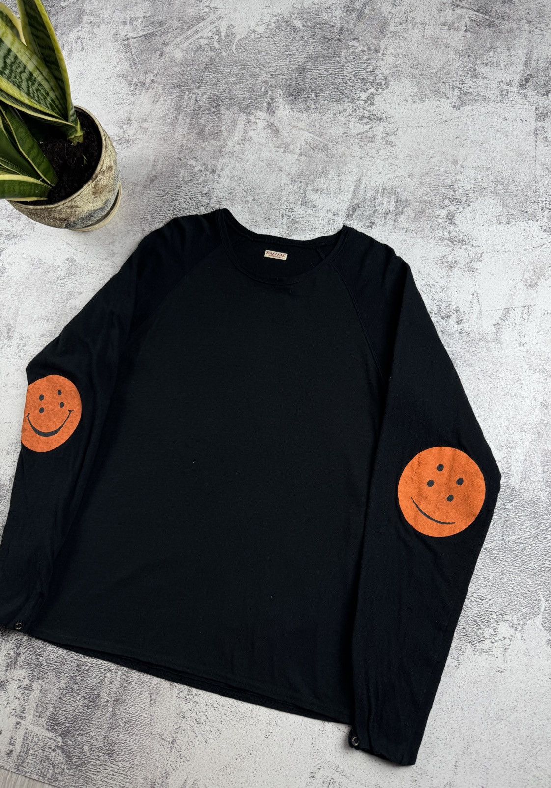 Kapital KAPITAL Smiley Patch x Gauze Tenjiku Chef Long-Sleeve Japan T Shirt Jersey Size US L / EU 52-54 / 3 - 3 Thumbnail