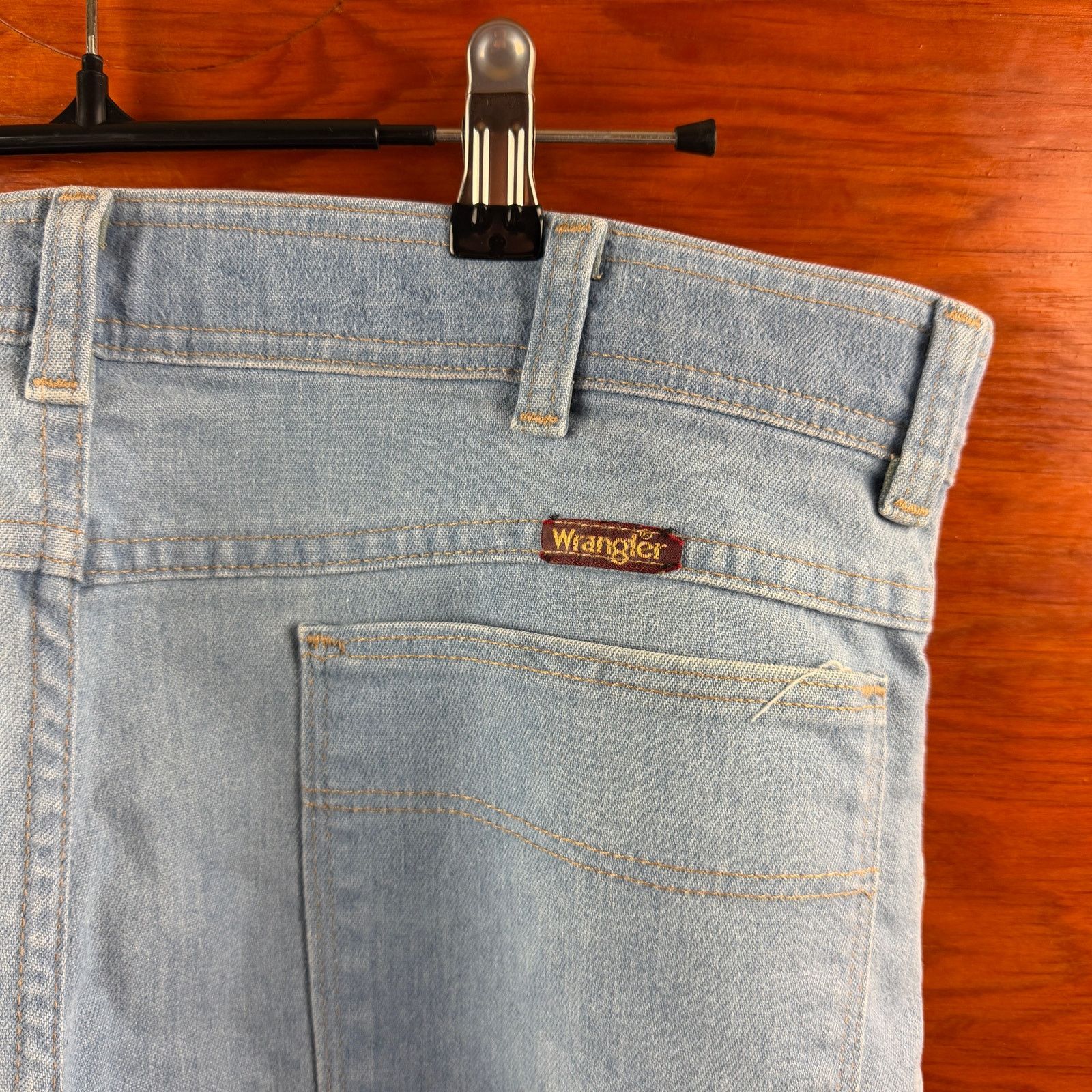 Wrangler Vintage Wrangler Blue Jeans light Wash Size 38x30 USA Made Size US 38 / EU 54 - 5 Thumbnail
