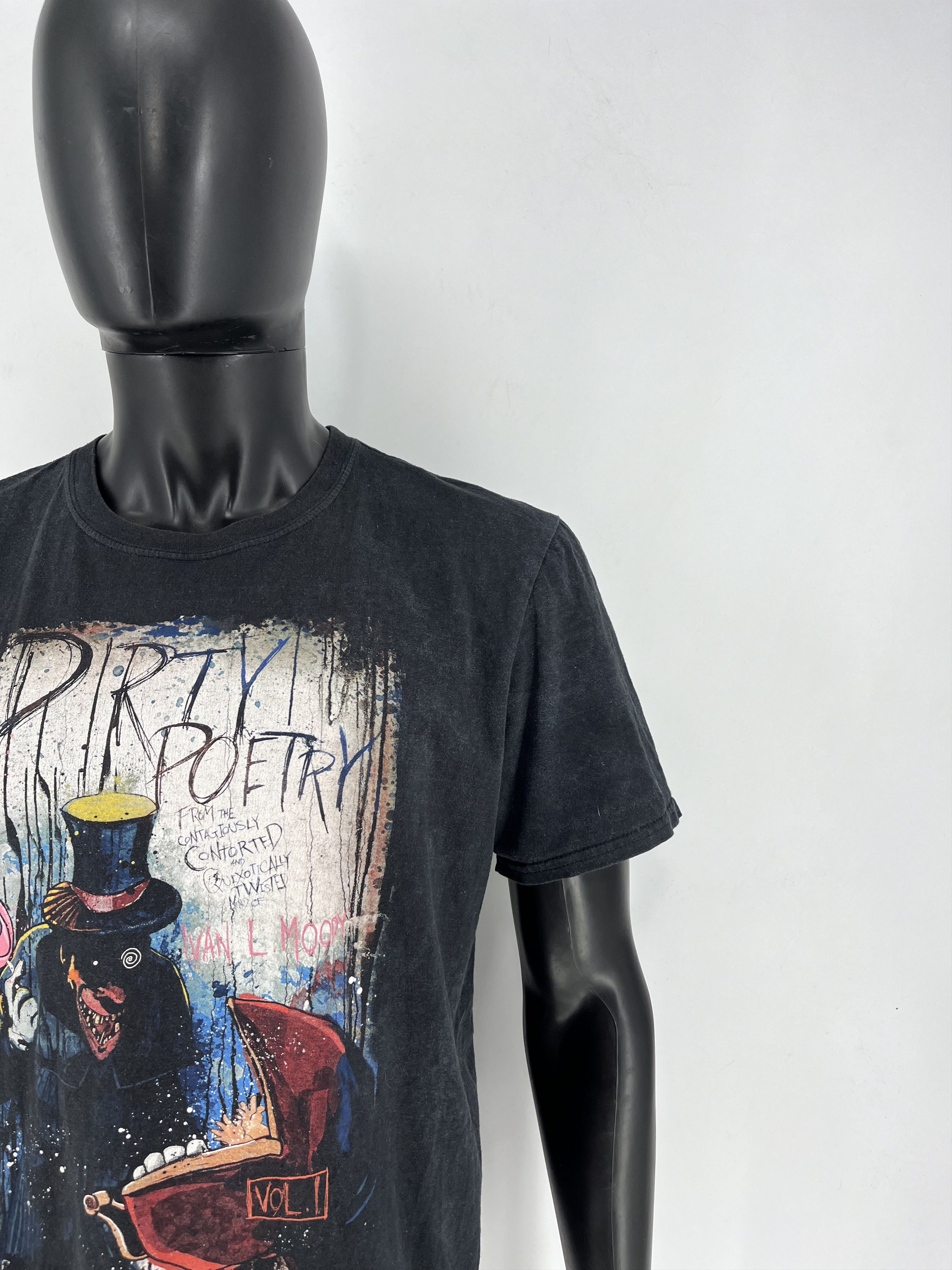 Band Tees × Vintage Vintage Ivan L. Moody's - Dirty Poetry Cover Art T-Shirt Size US L / EU 52-54 / 3 - 8 Thumbnail