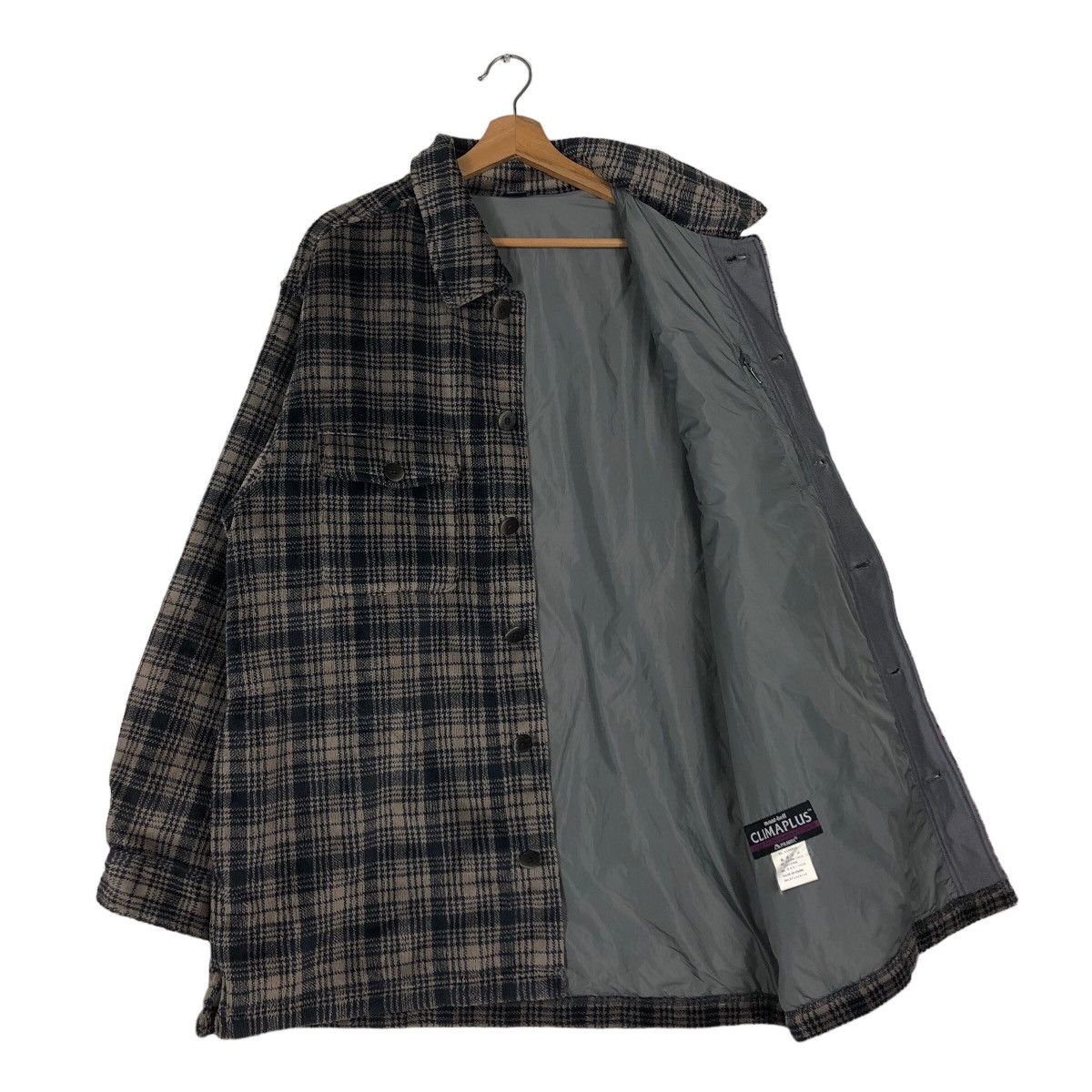 Flannel Vintage Flannel Zipper Jacket Mont-Bell Tartan Check Design Size US L / EU 52-54 / 3 - 11 Thumbnail