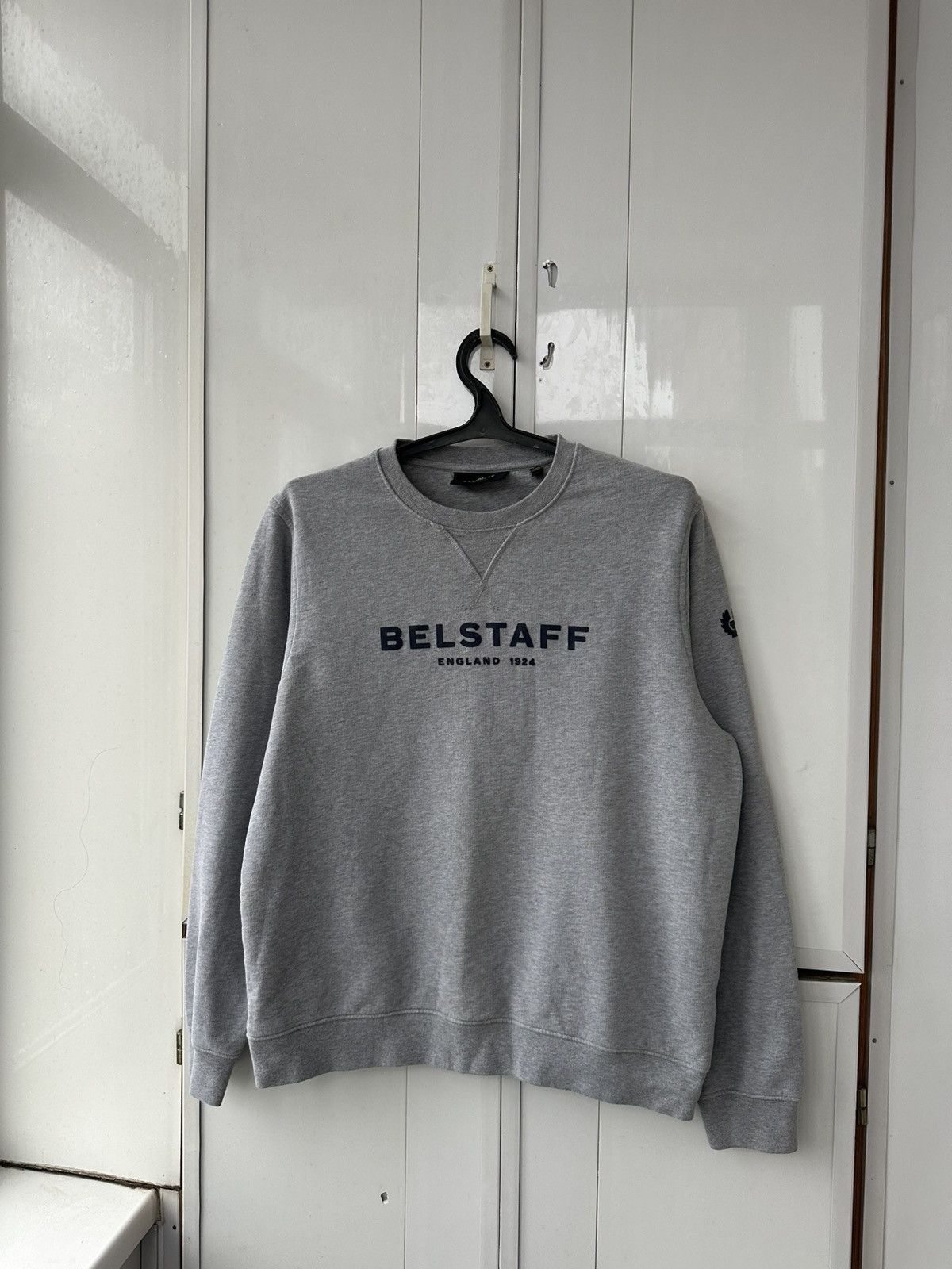 Belstaff Vintage Belstaff England 1924 Grey Sweatshirt Size US XL / EU 56 / 4 - 2 Thumbnail