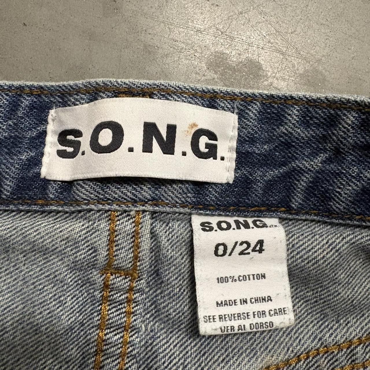 Vintage Crazy Vintage Y2K/2000s Super Baggy Wideleg Skater Streetwear Medium Blue Wash Denim Jeans! Size US 26 / EU 42 - 6 Thumbnail