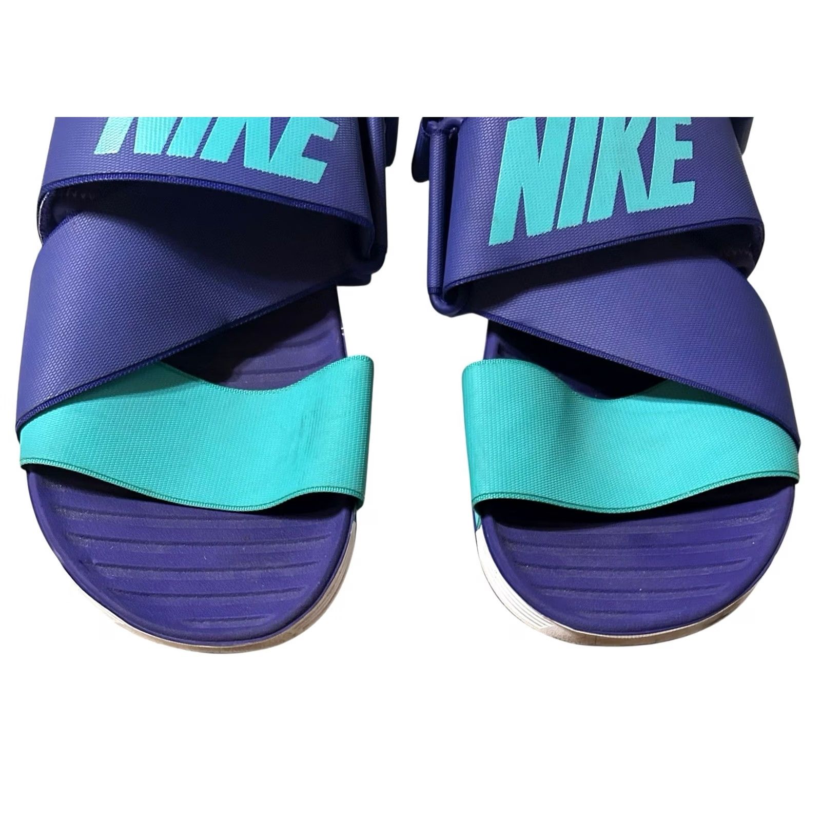 Nike Nike ACG Air Deschutz Sandals Women's 9 Purple & Teal Nylon Rubber Neoprene Hook & Loop Slip-On Casual Outdoor Sports Size US 9 / IT 39 - 4 Thumbnail