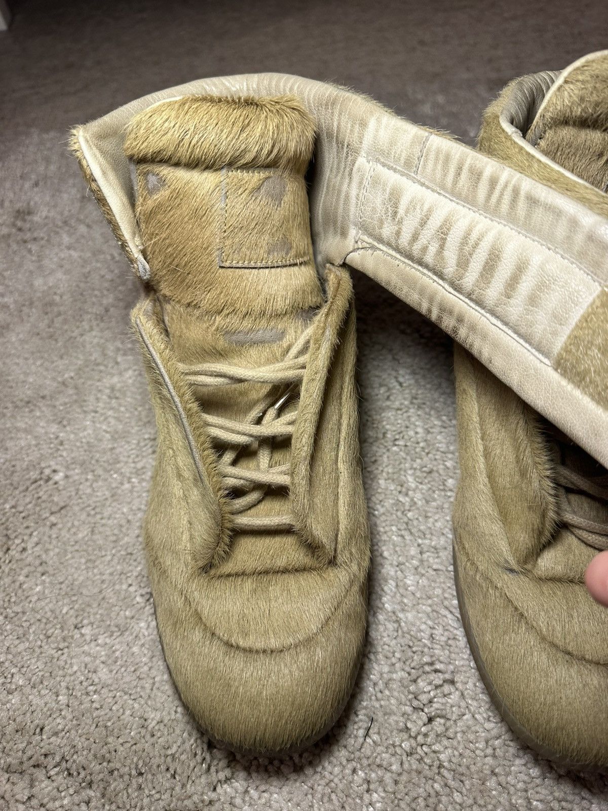 Maison Margiela Maison Margiela Future High Sneaker Pony Hair RARE Size US 7.5 / EU 40-41 - 8 Thumbnail