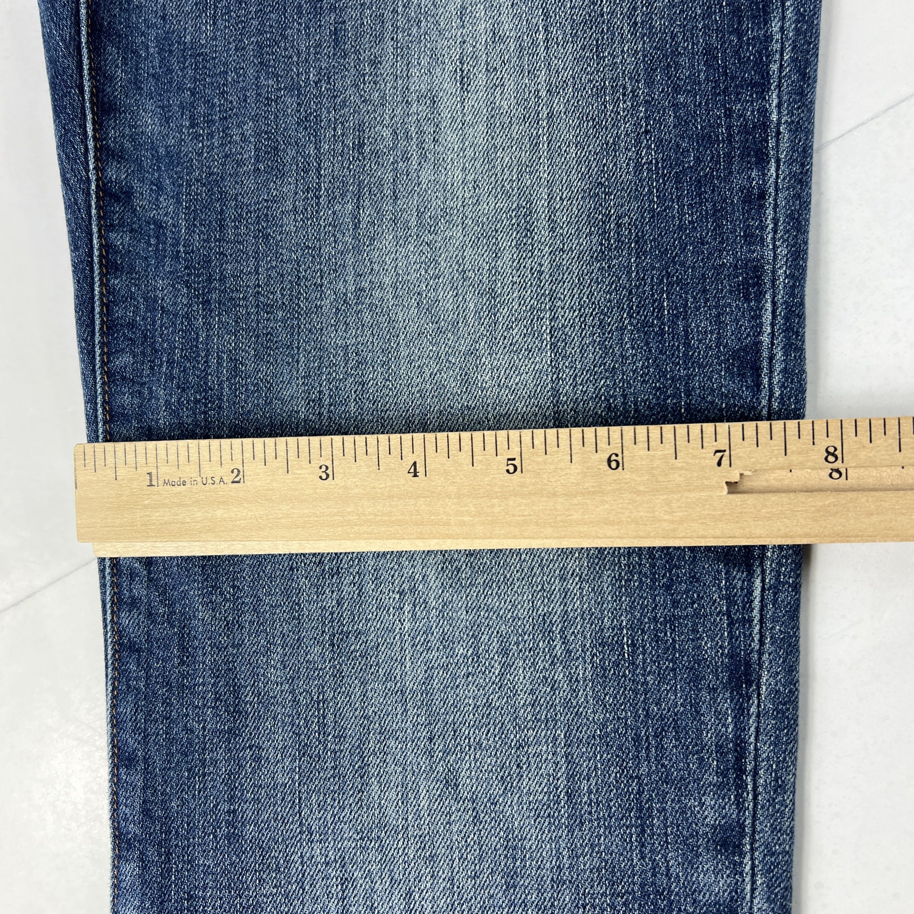Madewell Madewell Jeans Athletic Slim Blue Faded Stretch Denim Size US 30 / EU 46 - 17 Thumbnail