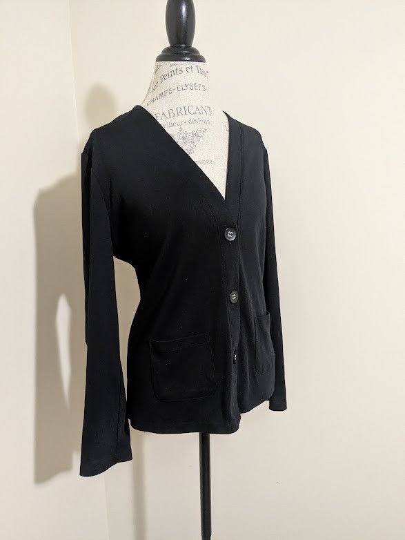 Other Hasting & Smith women's black cardigan with pockets Size L / US 10 / IT 46 - 3 Thumbnail