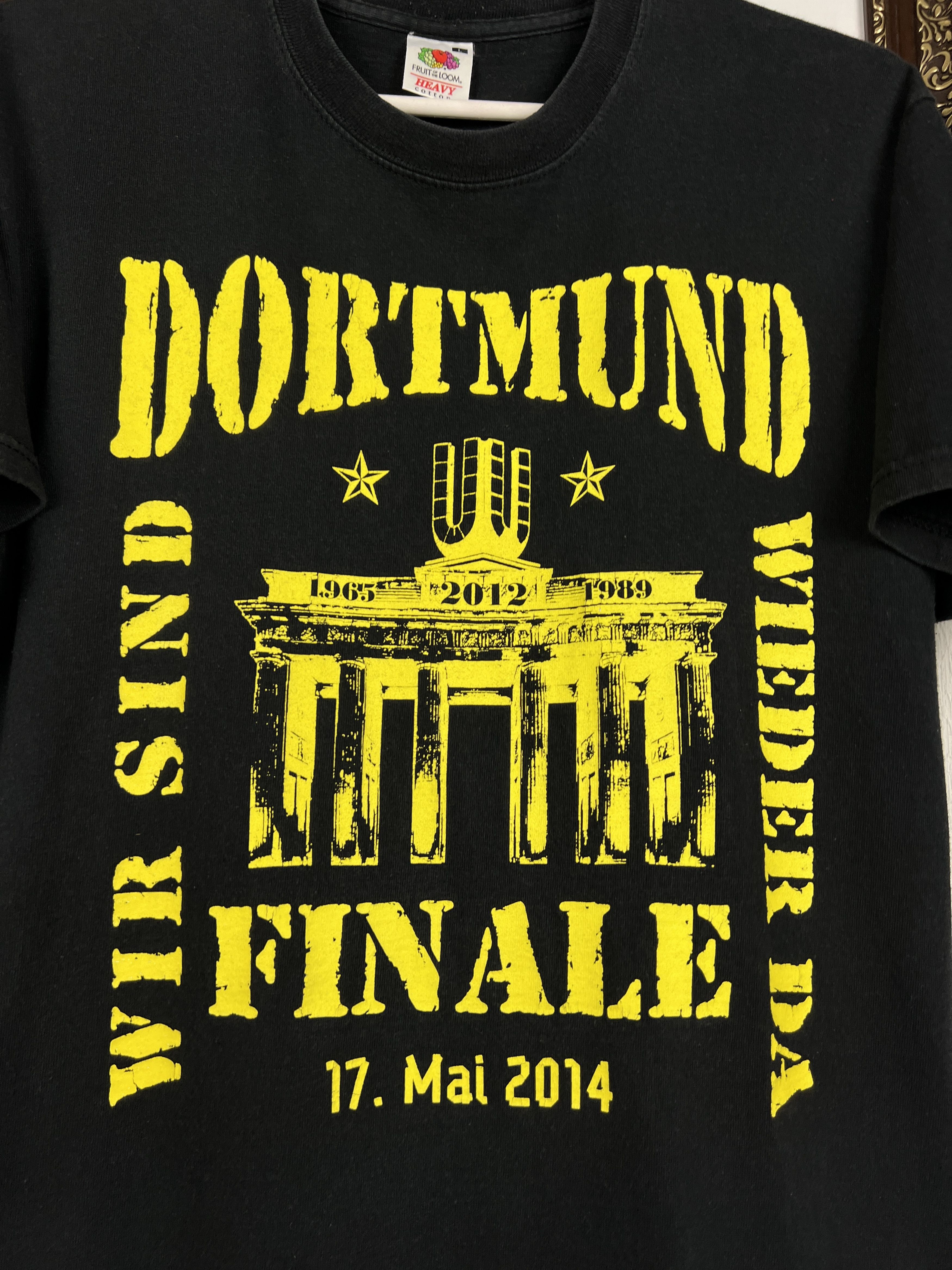 Vintage Borussia Dortmund football shirt Trikot Final Jersey Rare Size US L / EU 52-54 / 3 - 3 Thumbnail