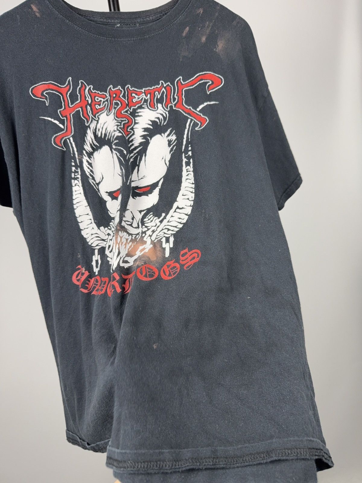 Band Tees 00s Heretic Underdogs Metal Band Graphic T Shirt Distressed Size US XL / EU 56 / 4 - 10 Thumbnail