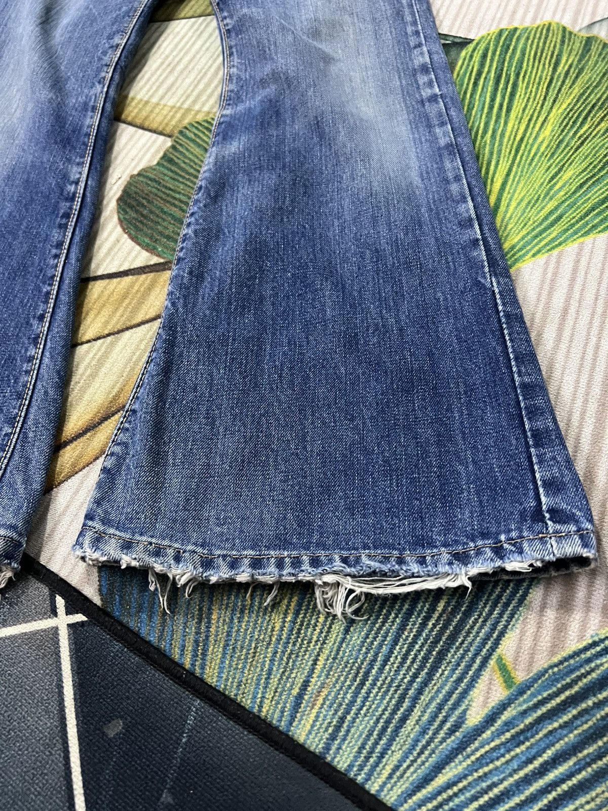 Vintage 70’s Bison Genuine Western Mudwash Bootcut Zip Talon Jean Size US 29 - 7 Thumbnail