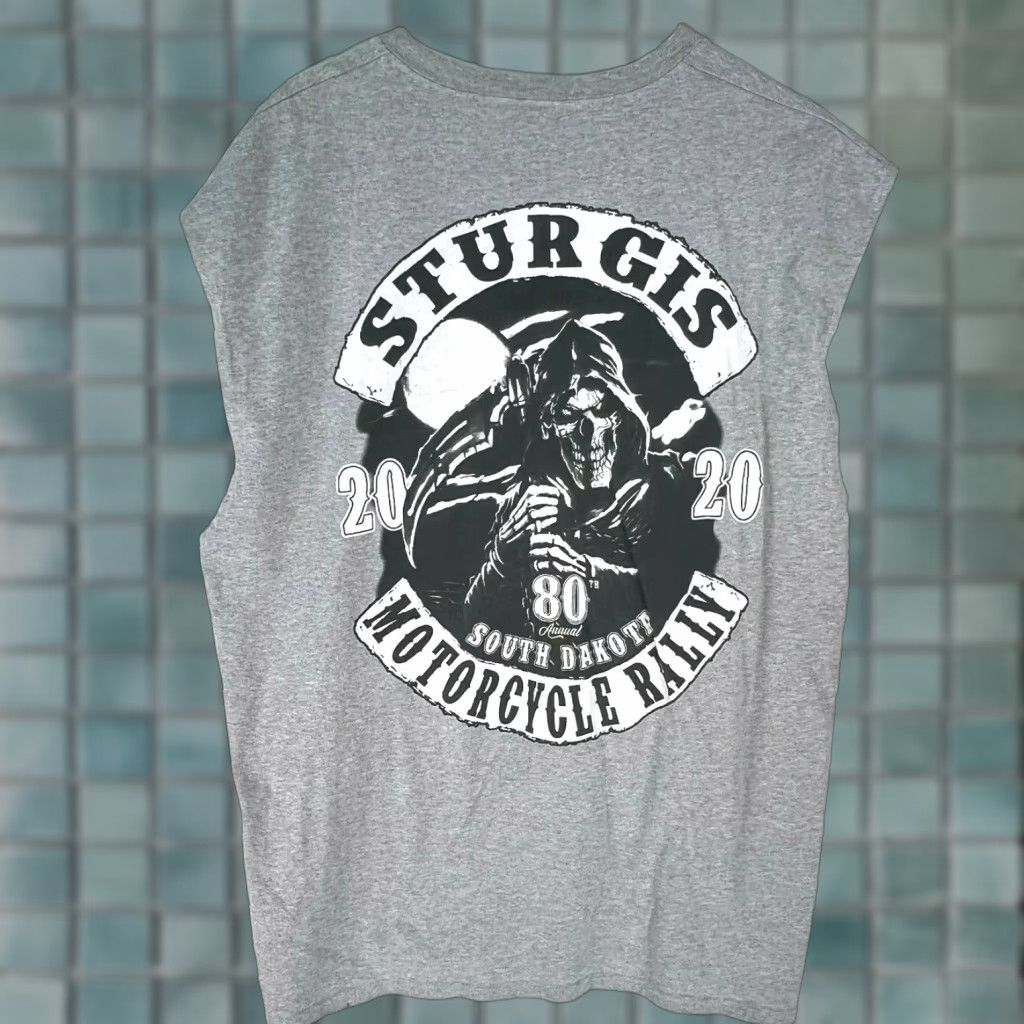 Gildan Gildan Mens Sturgis Motorcycle Rally 2020 South Dakota Gray T Shirt 2XL Size US XXL / EU 58 / 5 - 1 Thumbnail