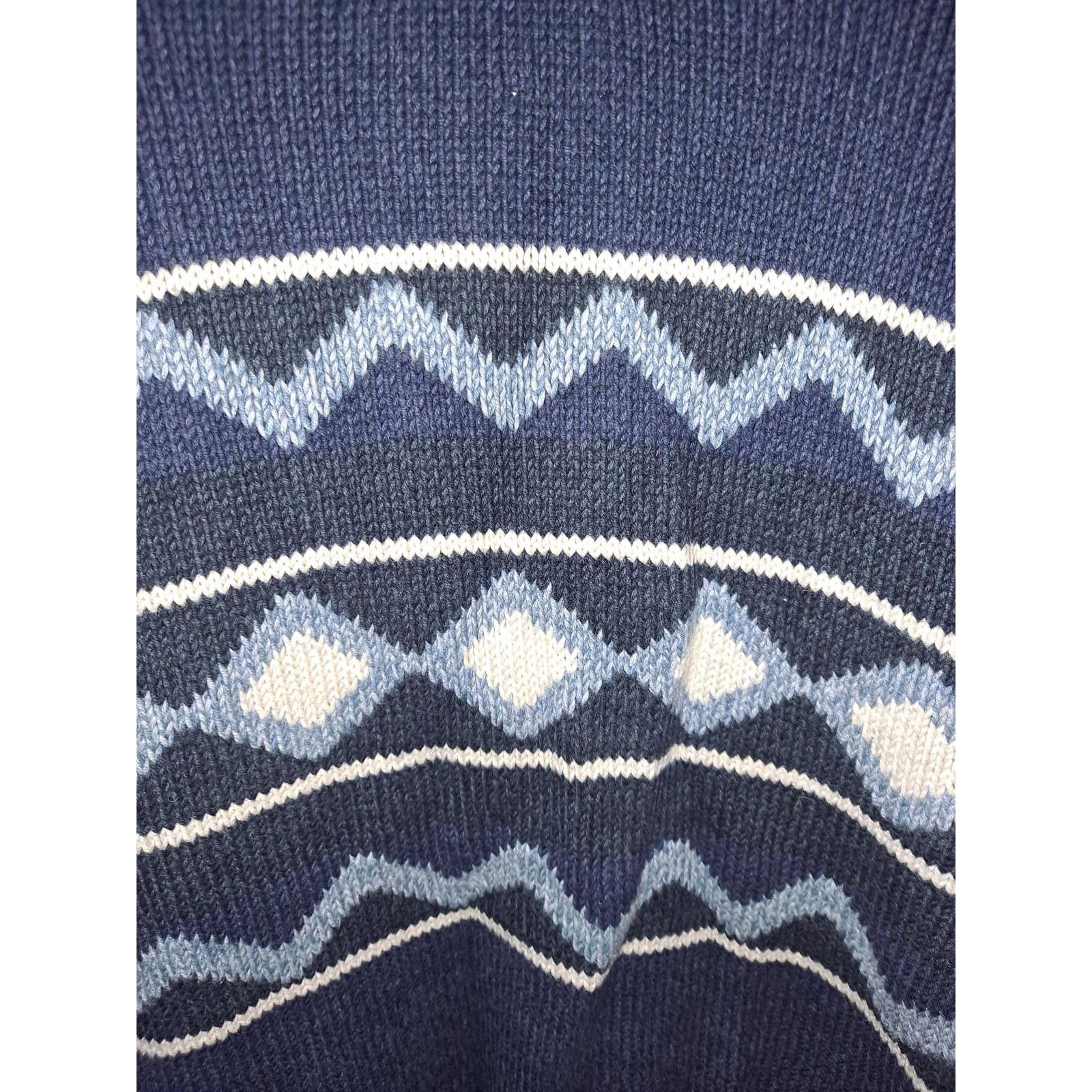 Gap Gap Blue and White Smoking Heavy Button Up Sweater Size Medi Size US M / EU 48-50 / 2 - 7 Thumbnail