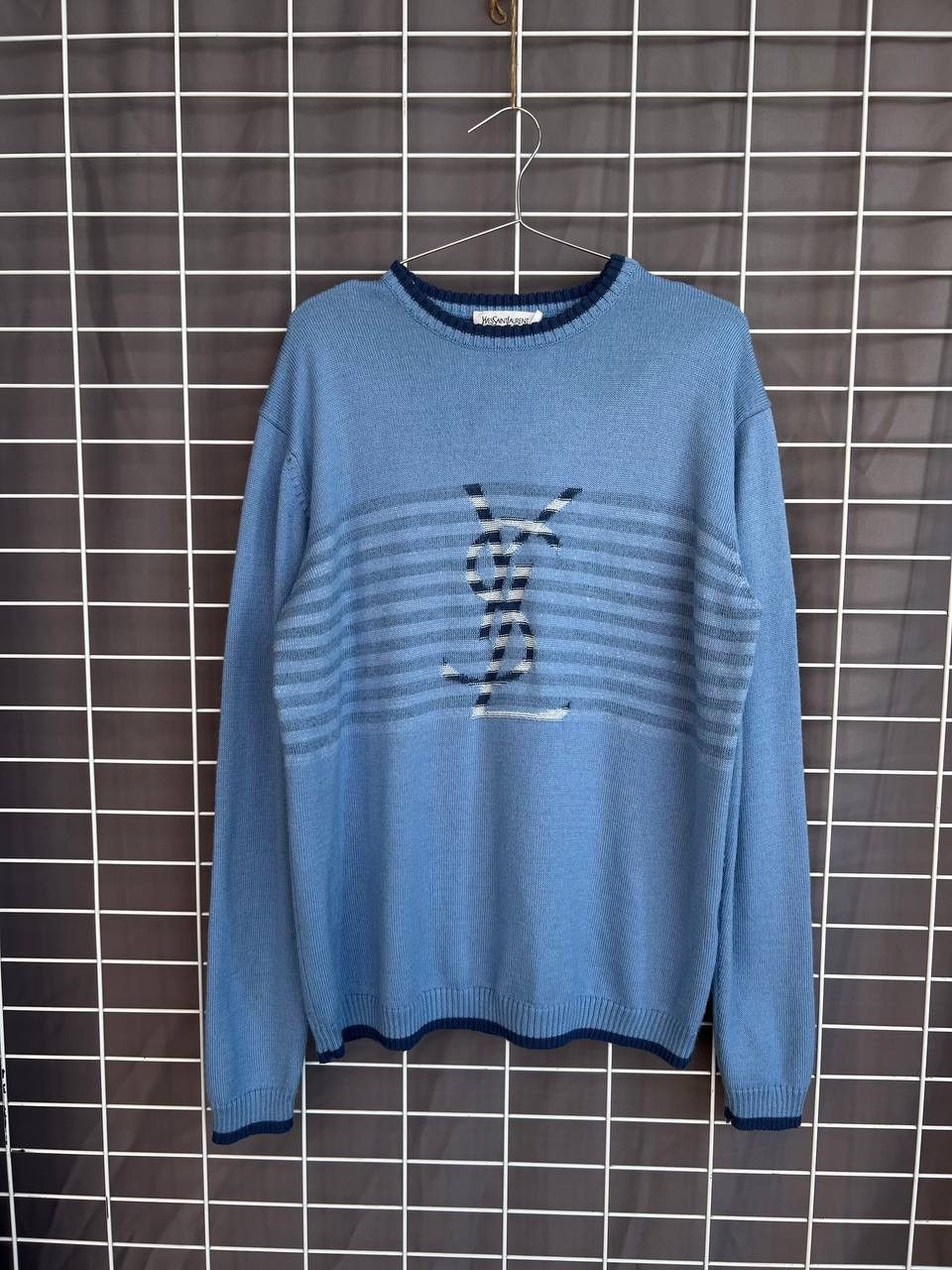 Yves Saint Laurent Yves Saint Laurent Vintage Wool Sweater YSL Logo Mens Size L Size US L / EU 52-54 / 3 - 1 Thumbnail