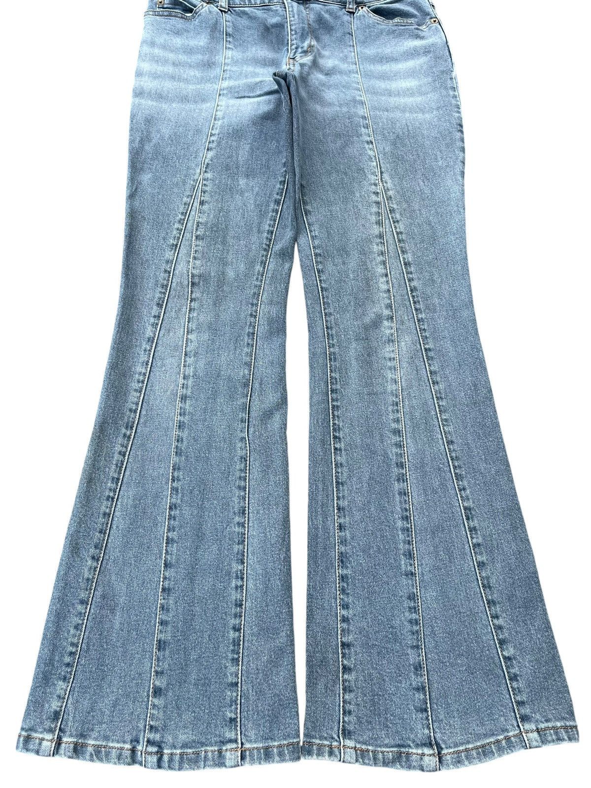 Japanese Brand × Le Grande Bleu (L.G.B.) Vintage Japanese Brand Slender Line Panel Super Flare Jeans Size US 29 - 5 Thumbnail