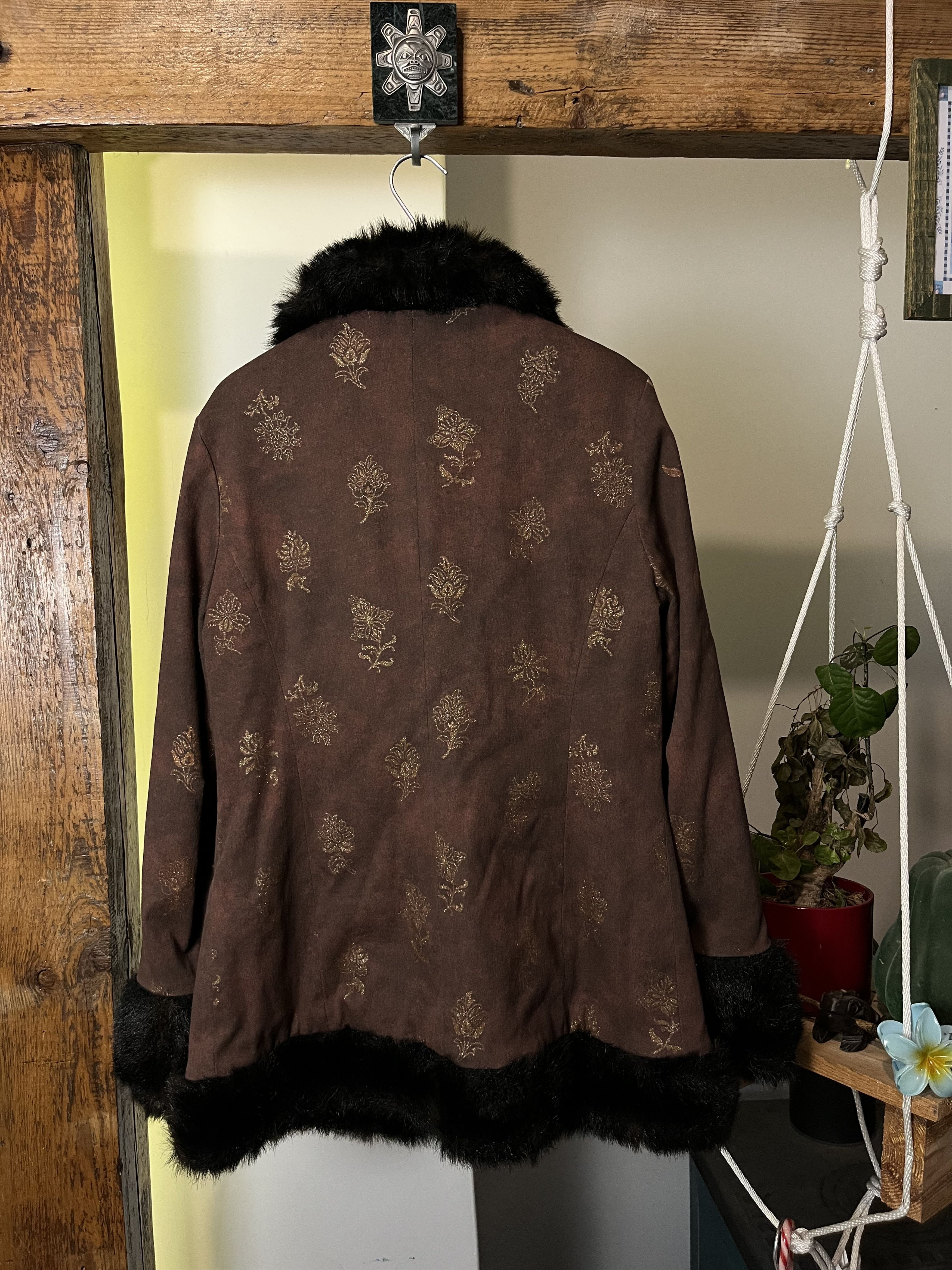 MCM × Vintage Vintage 90s MCM Faux Fur Coat Size L / US 10 / IT 46 - 2 Thumbnail