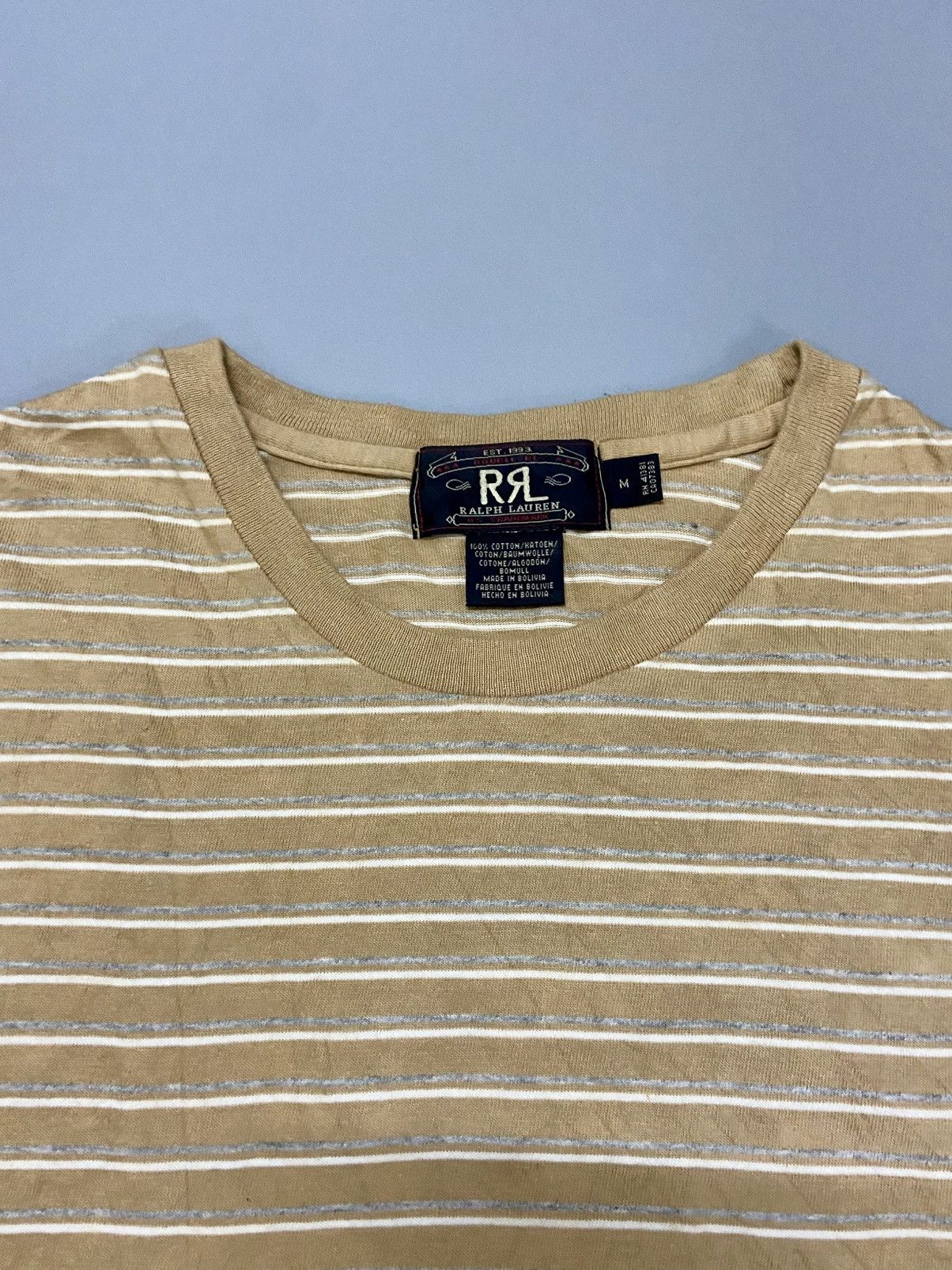 RRL Ralph Lauren RRL RALPH LAUREN STRIPES TEE Size US M / EU 48-50 / 2 - 8 Thumbnail