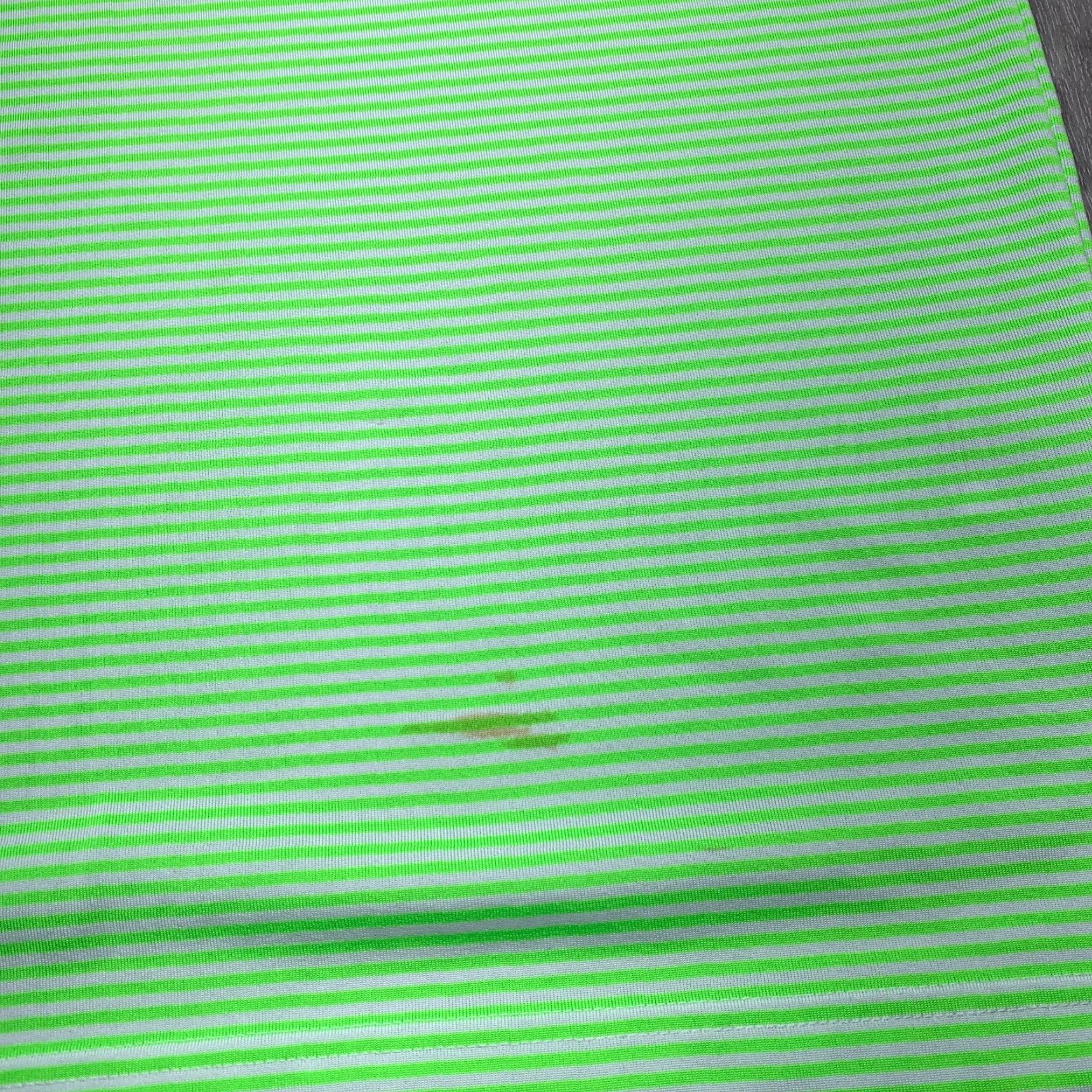 Vintage Antigua Polo Shirt Mens M Striped Neon Green Short Sleeve Button Collar Golf 90s? Size US M / EU 48-50 / 2 - 6 Thumbnail