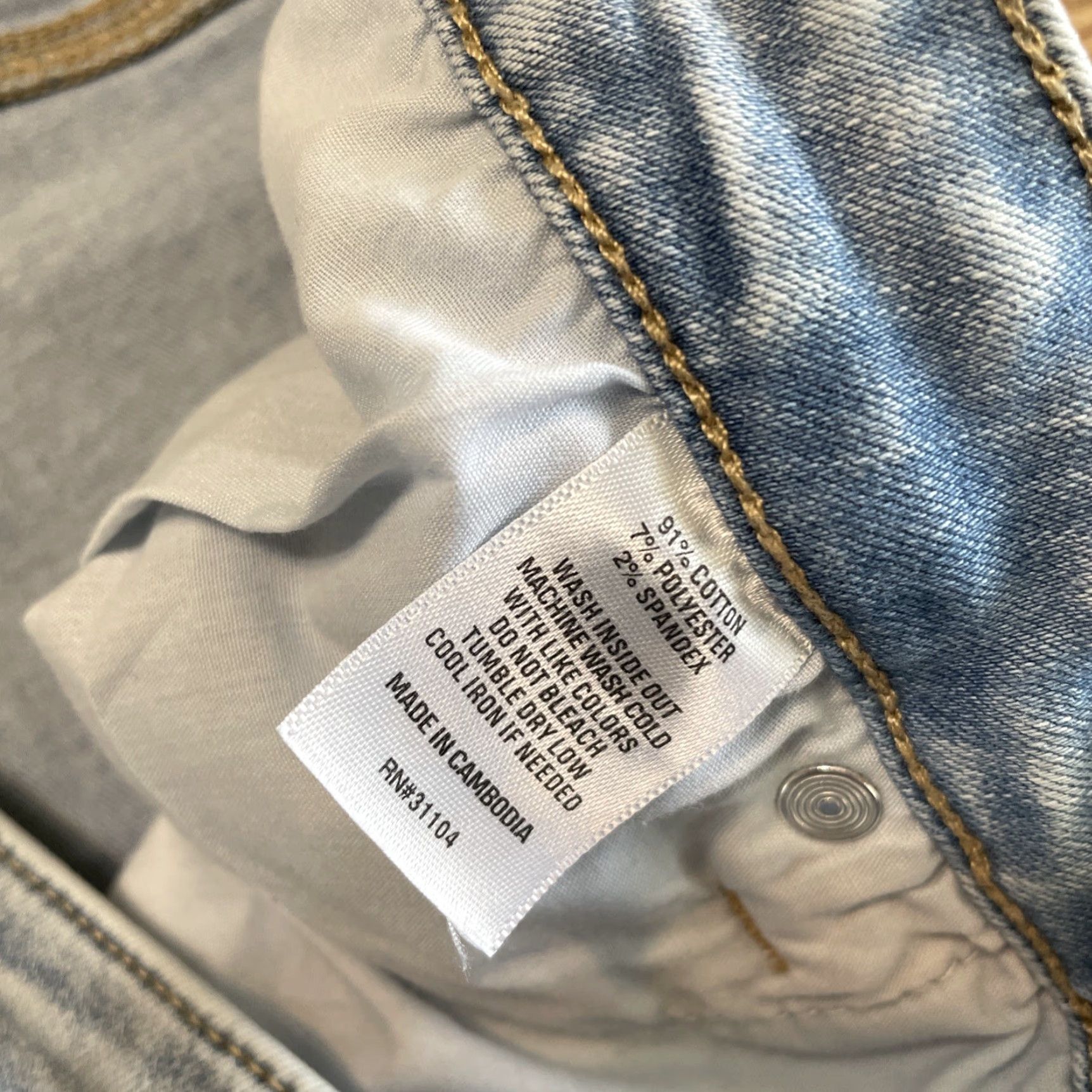 Vintage VINTAGE Wonderly Womens Denim Jeans Skinny Mid Rise Size 16 Blue Light Wash Womens Size 38" / US 16 / IT 52 - 3 Thumbnail
