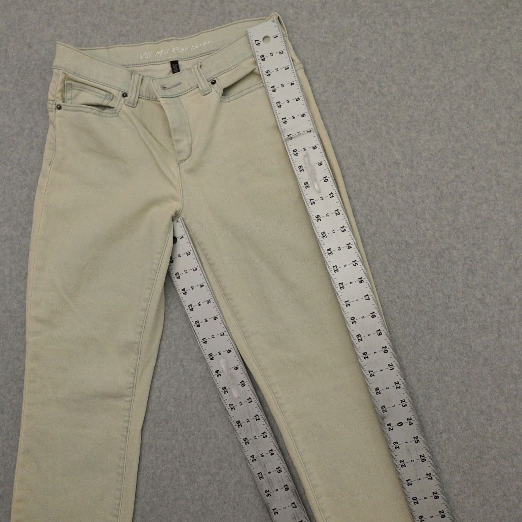 Victoria's Secret Victorias Secret Jeans Womens 4 (4X32) Light Wash Mid Rise Denim Skinny Blue Pants Womens Skinny Jeans XS-XL Size 27" / US 4 / IT 40 - 5 Thumbnail