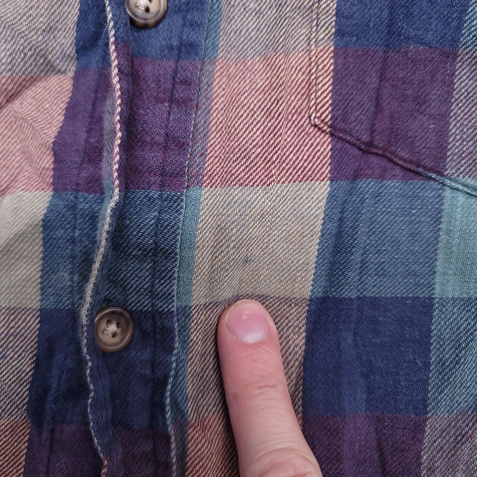 Arrow Arrow Gingham Flannel Casual Shirt Mens Size Large L Blue Size US L / EU 52-54 / 3 - 11 Thumbnail