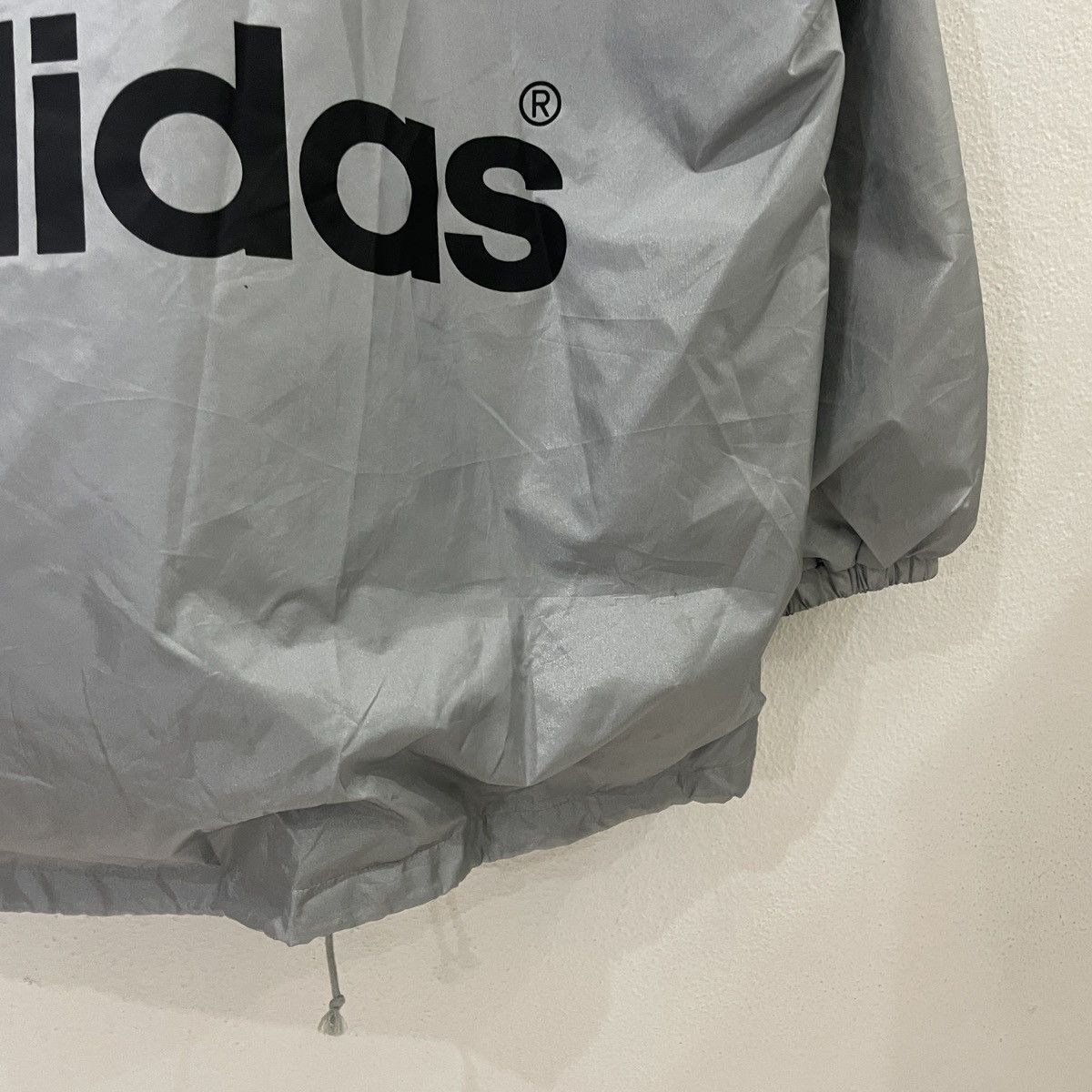 Adidas Vintage 90s Adidas Big Logo Long Jacket Size US XL / EU 56 / 4 - 2 Thumbnail
