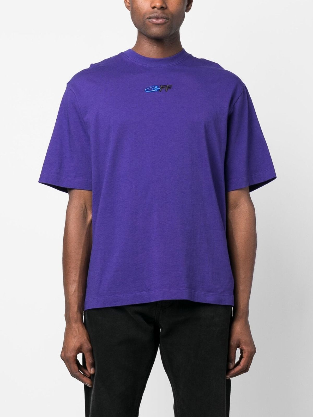 Off-White o1gr1nt1124 Exact Opp Over Skate S/S T-Shirt in Purple Size US XXL / EU 58 / 5 - 3 Thumbnail